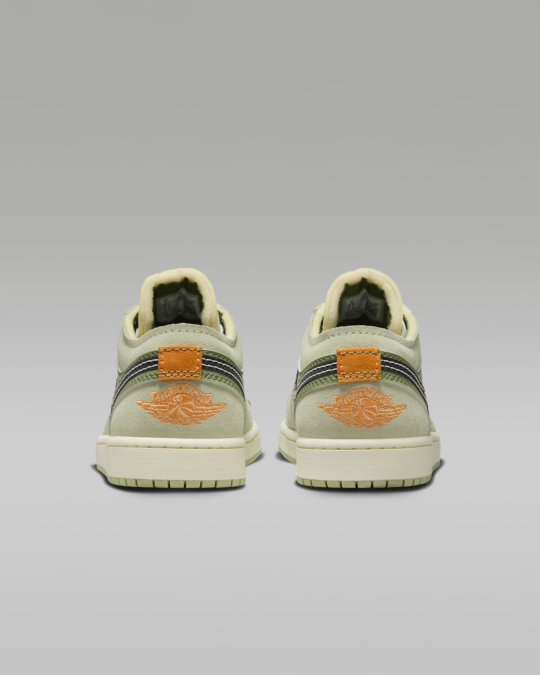 Air Jordan 1 Low SE Craft Men's Shoes - Sky J Light Olive/Celadon/Bright Mandarin/Black