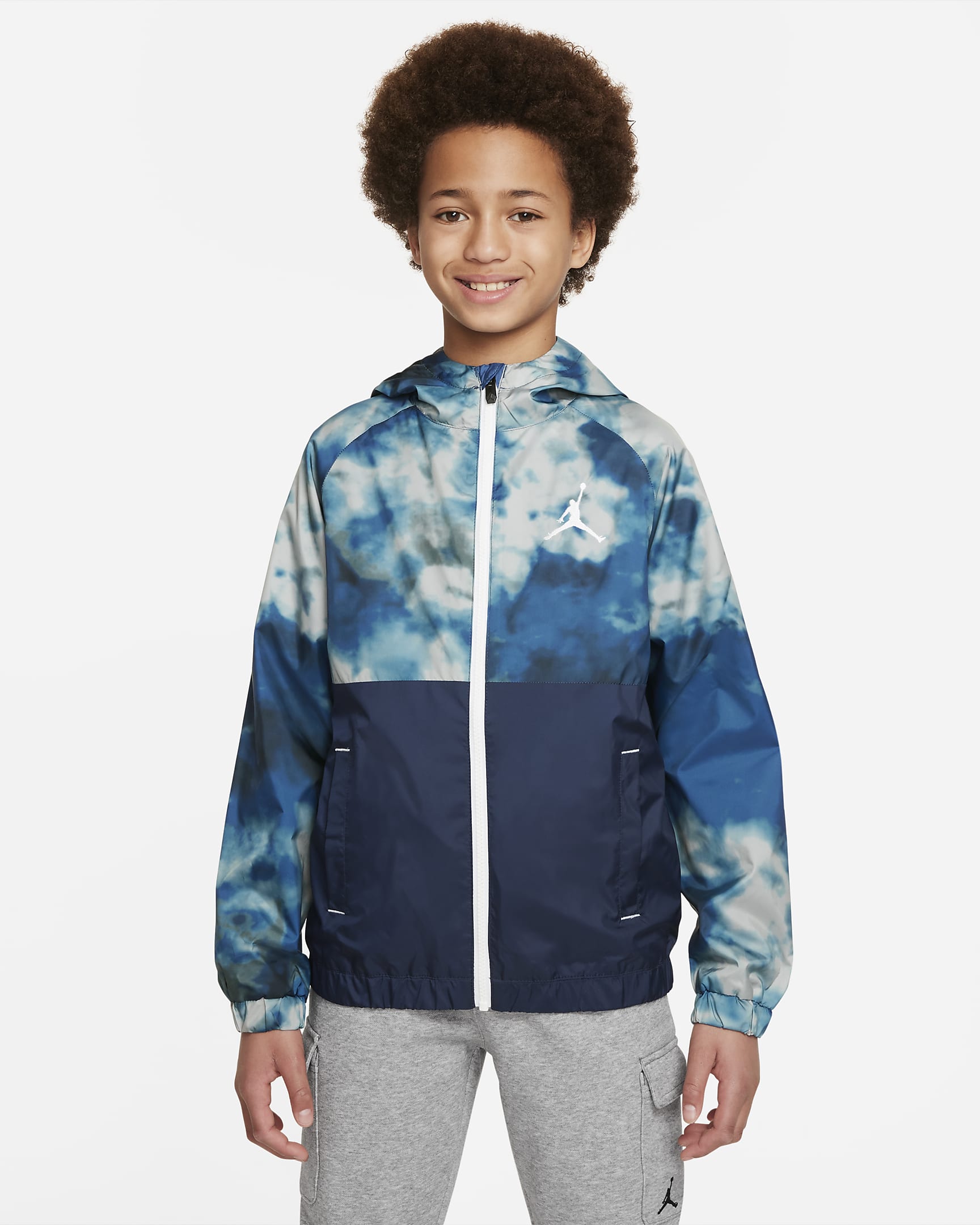 Jordan Big Kids' (Boys) Full-Zip Jacket - Dark Marina Blue