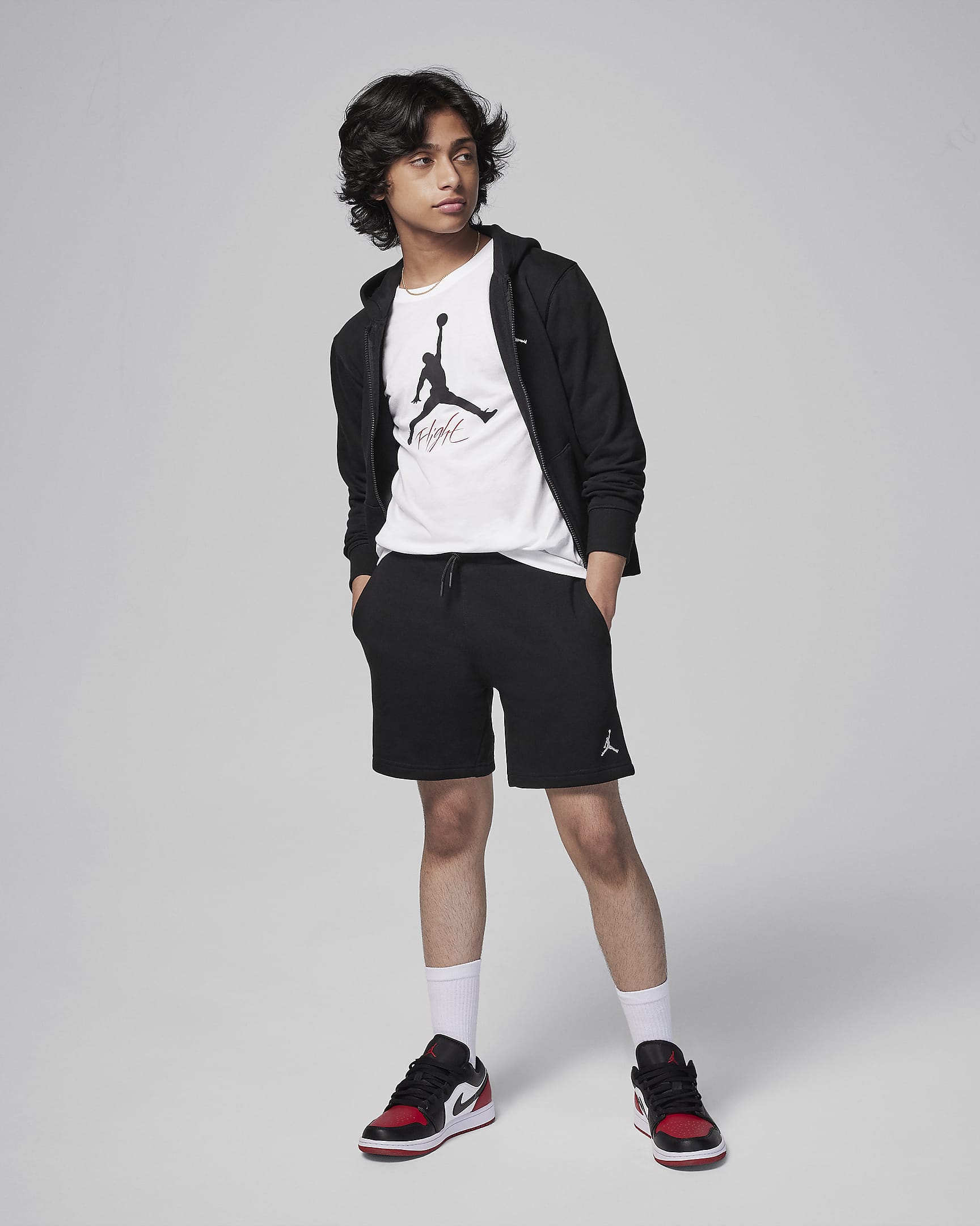 Jordan MJ Brooklyn Fleece Essentials Shorts für ältere Kinder - Schwarz