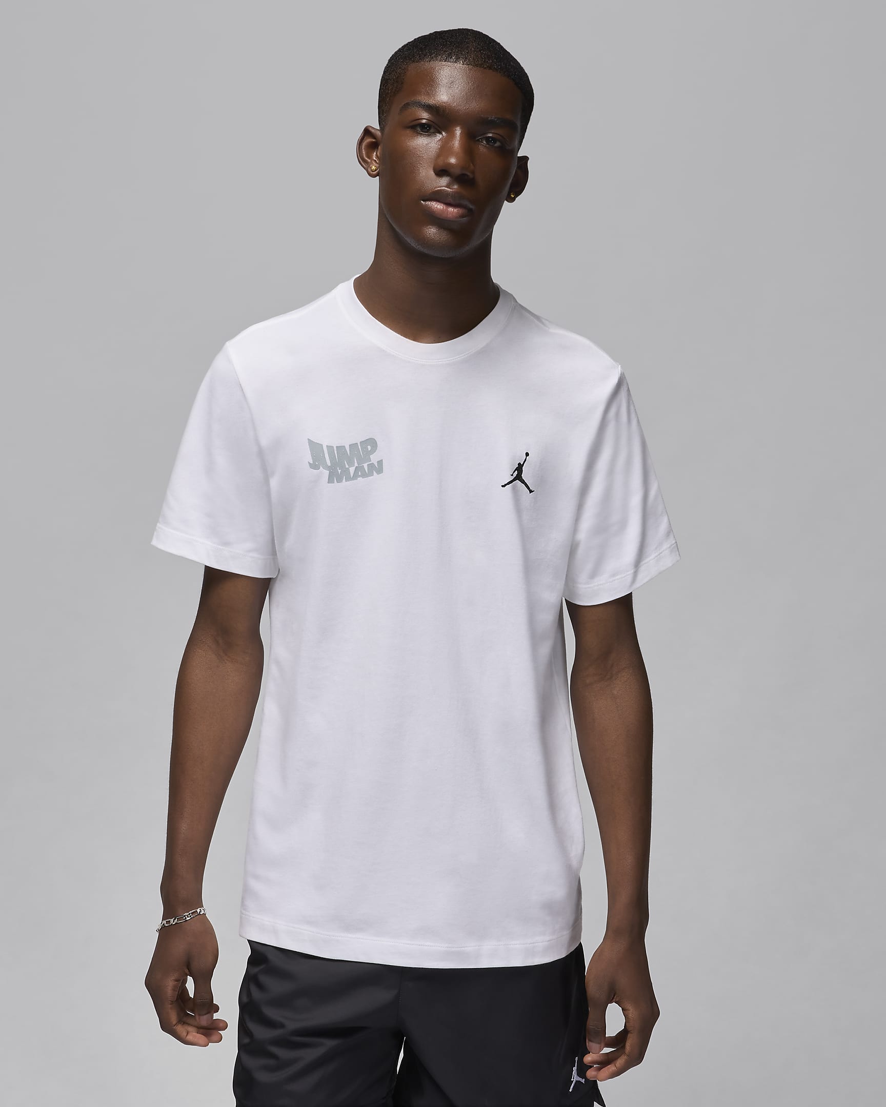 Jordan Brand Men's T-Shirt - White/Wolf Grey/Black