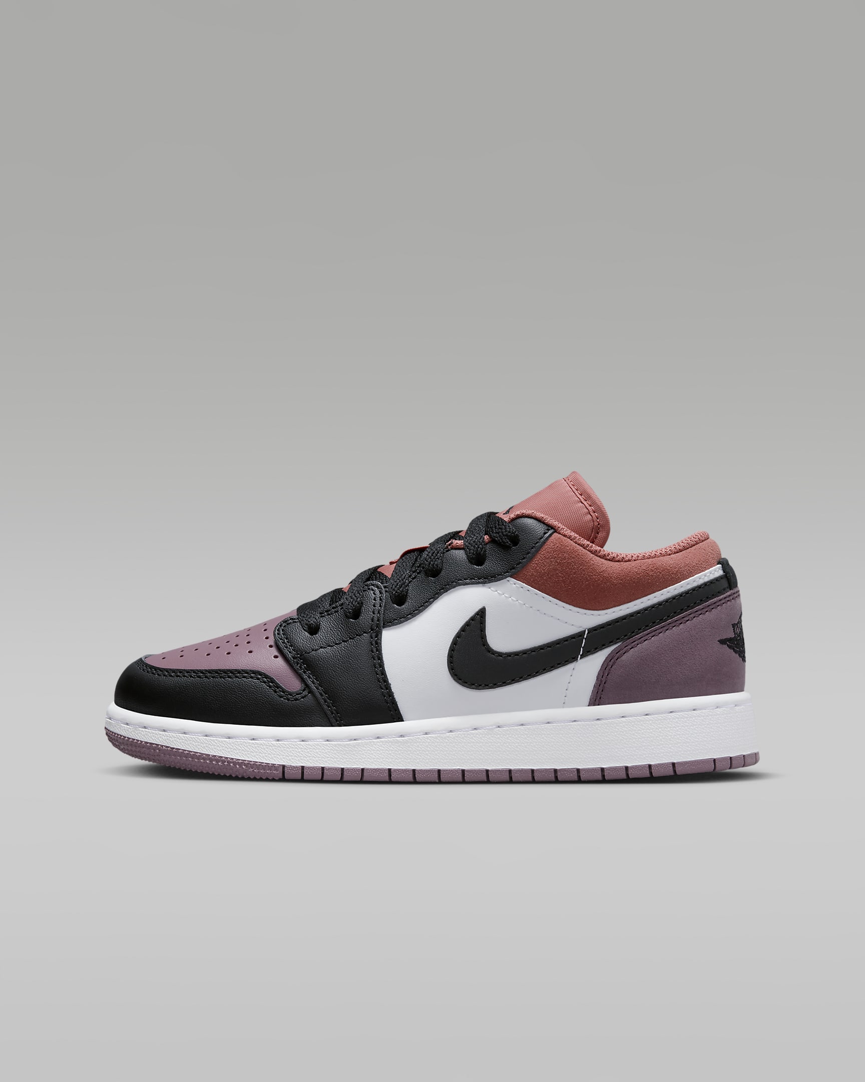 Air Jordan 1 Low SE Older Kids' Shoes - White/Sky J Orange/Sky J Mauve/Black