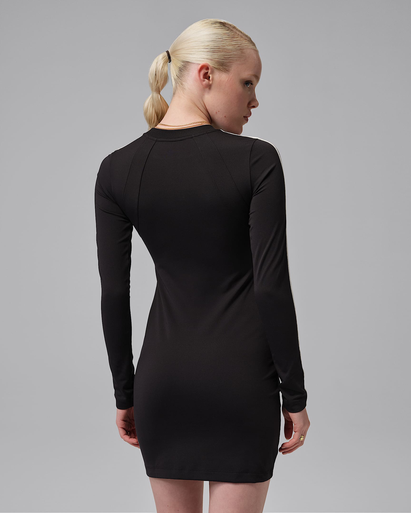 Jordan Brooklyn Women's Long-Sleeve Dress - Black/Gym Red/Sail