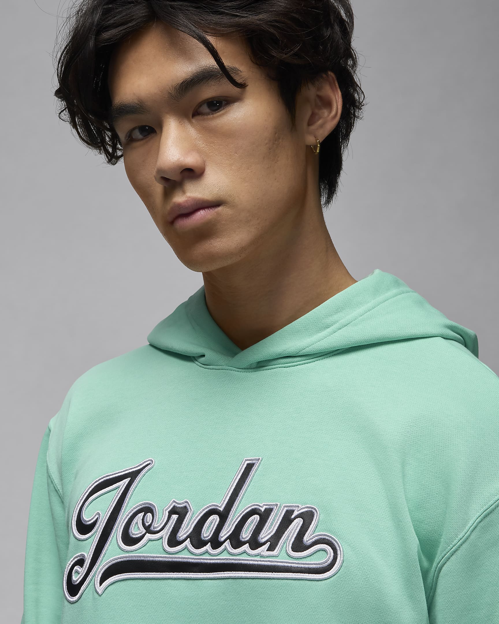 Jordan Flight MVP Men's Fleece Pullover Hoodie - Emerald Rise