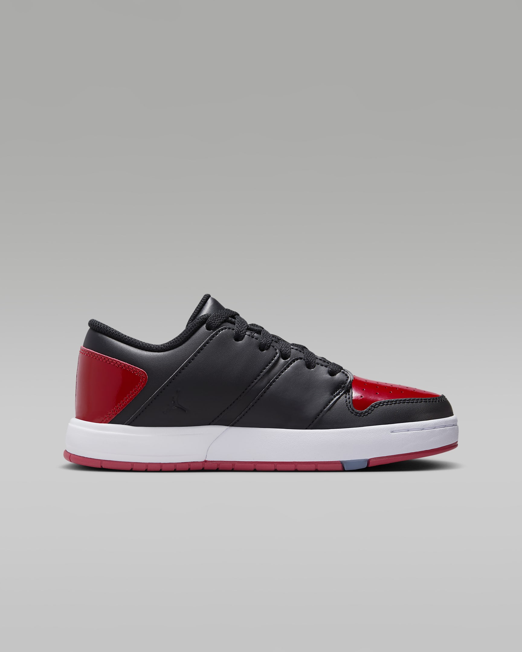 Jordan Nu Retro 1 Low Older Kids' Shoes - Black/White/Varsity Red
