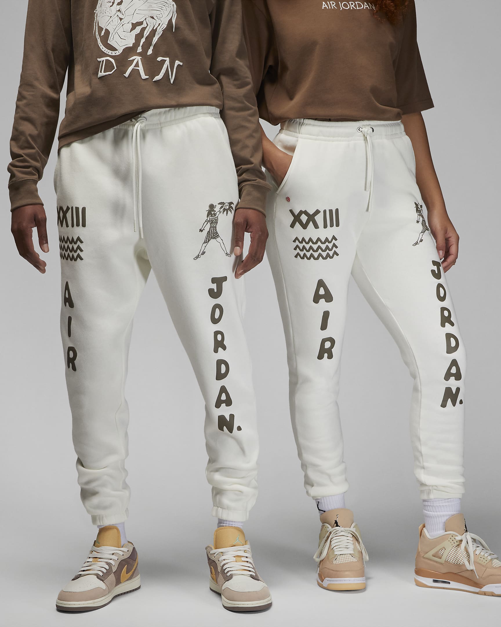Jordan Artist Series by Umar Rashid 男款 Flight Fleece 長褲 - Sail/Palomino
