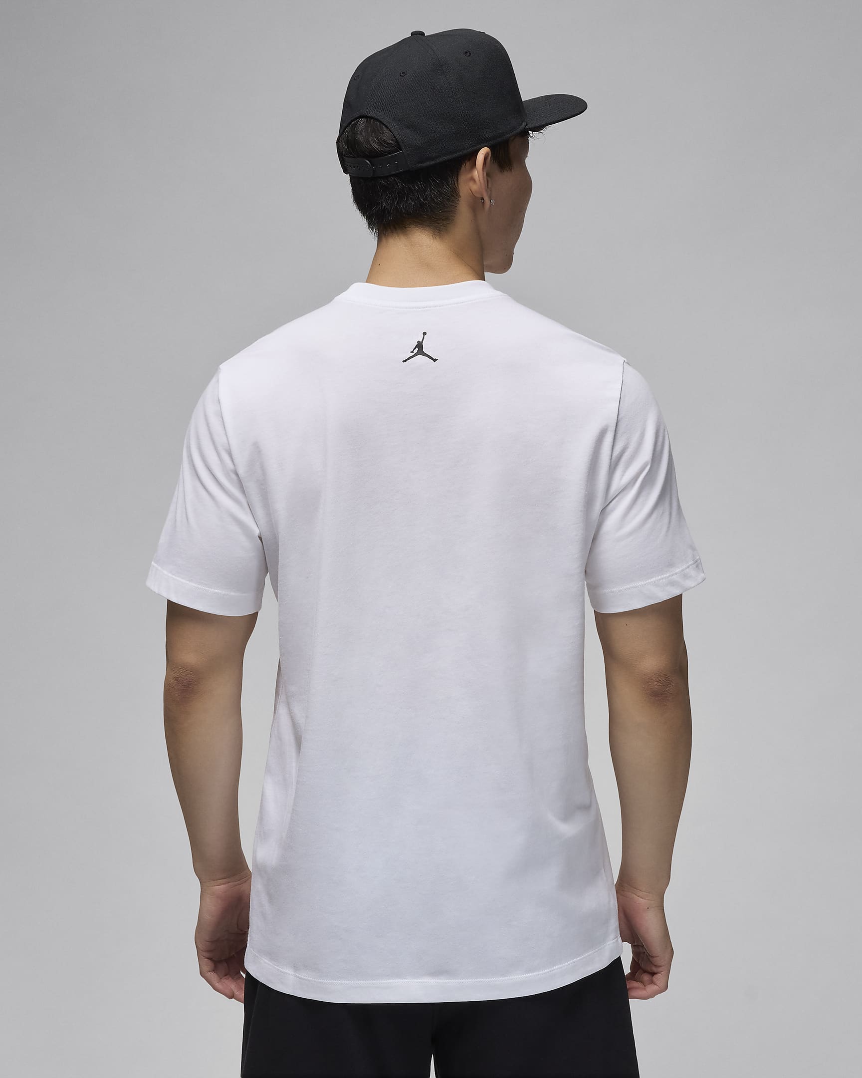 Jordan Flight Essentials-T-shirt til mænd - hvid/sort