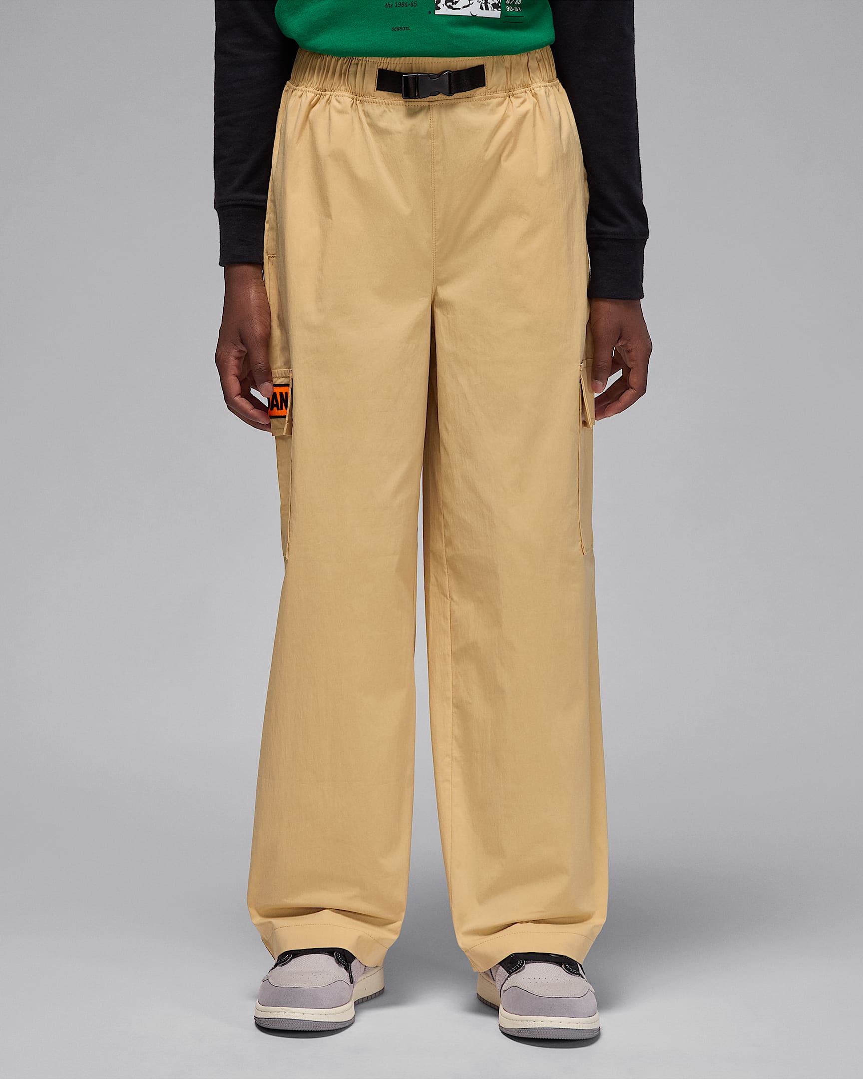 Jordan Big Kids' Deep Dish Woven Pants - Sesame