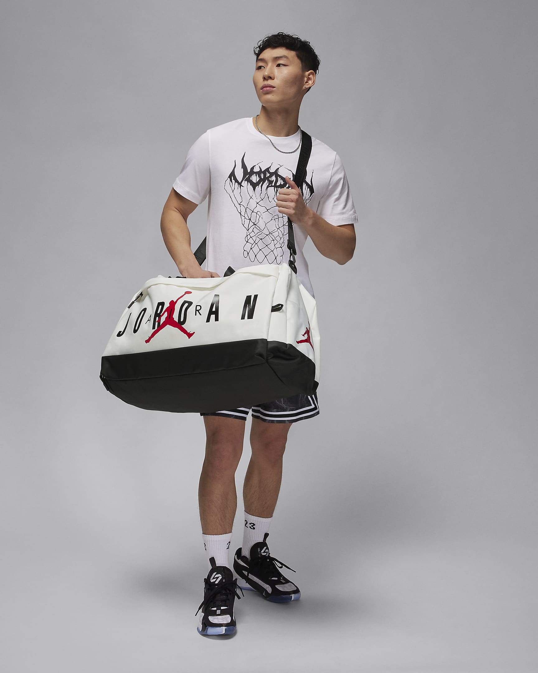 Maleta duffel (81 L) Jordan Velocity - Blanco