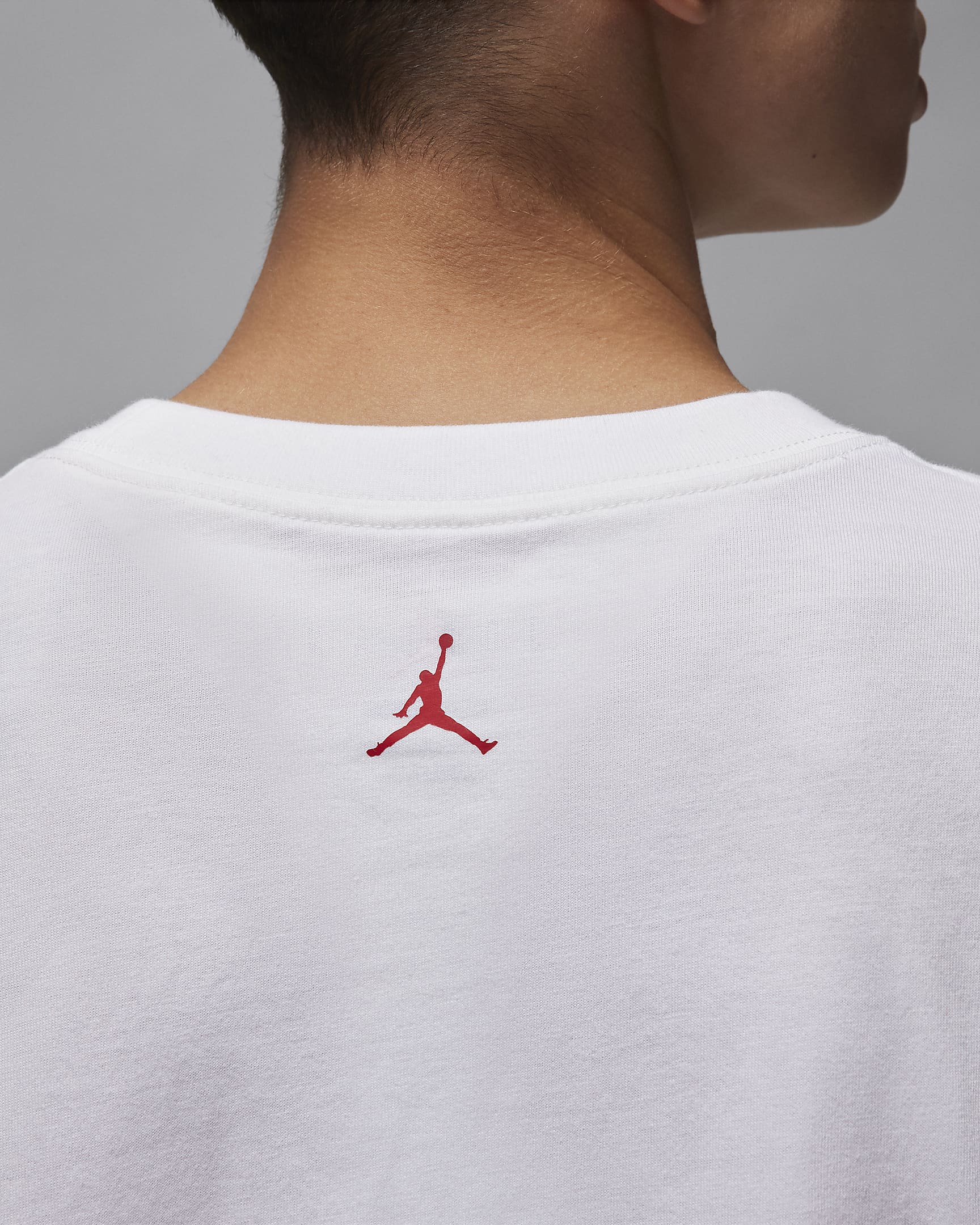 T-shirt con grafica Jordan – Donna - Bianco/Gym Red