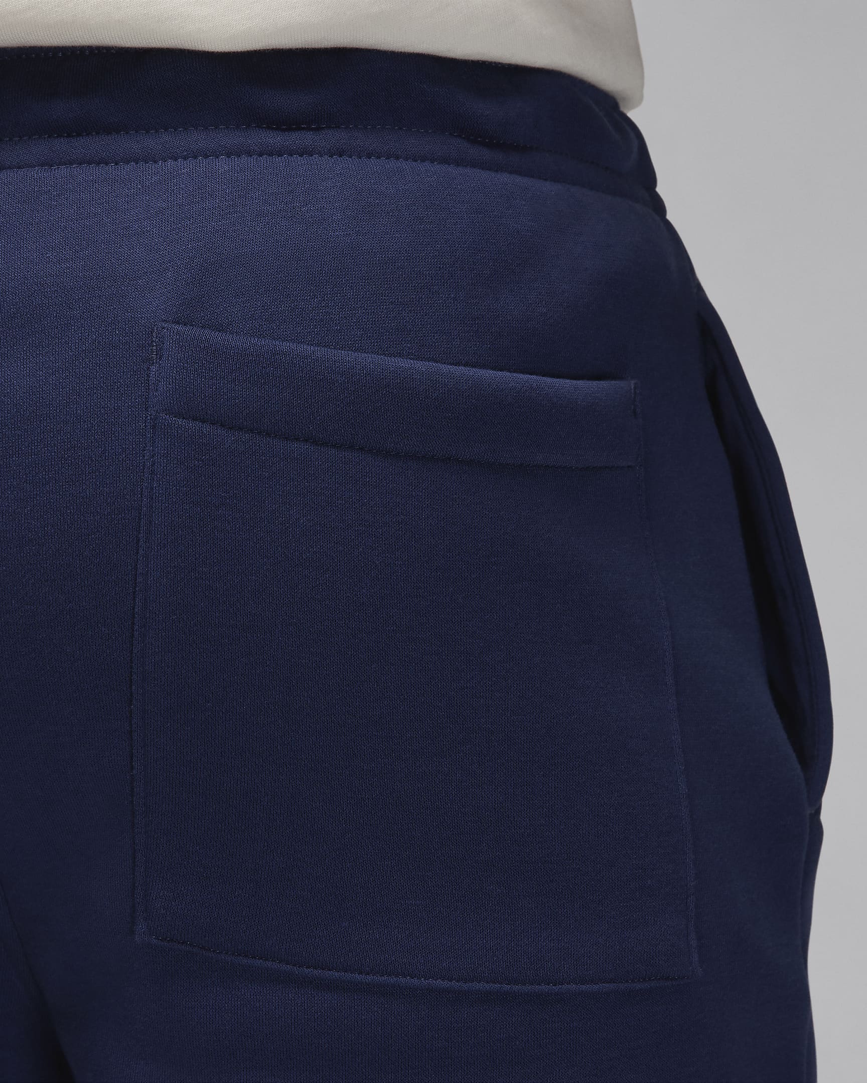 Jordan Brooklyn Fleece Men's Trousers - Midnight Navy/White