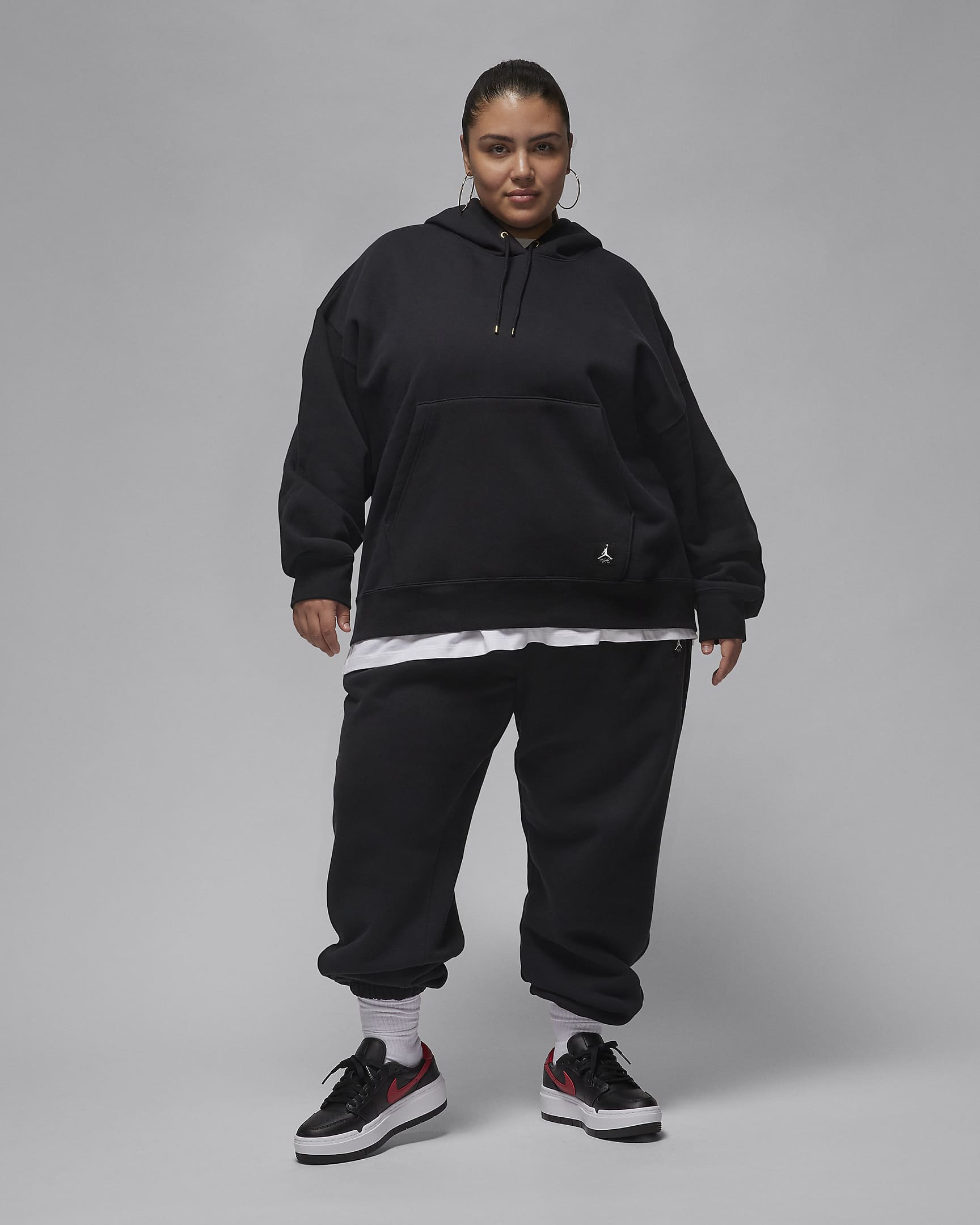 Jordan Flight Women's Fleece Trousers (Plus Size) - Black