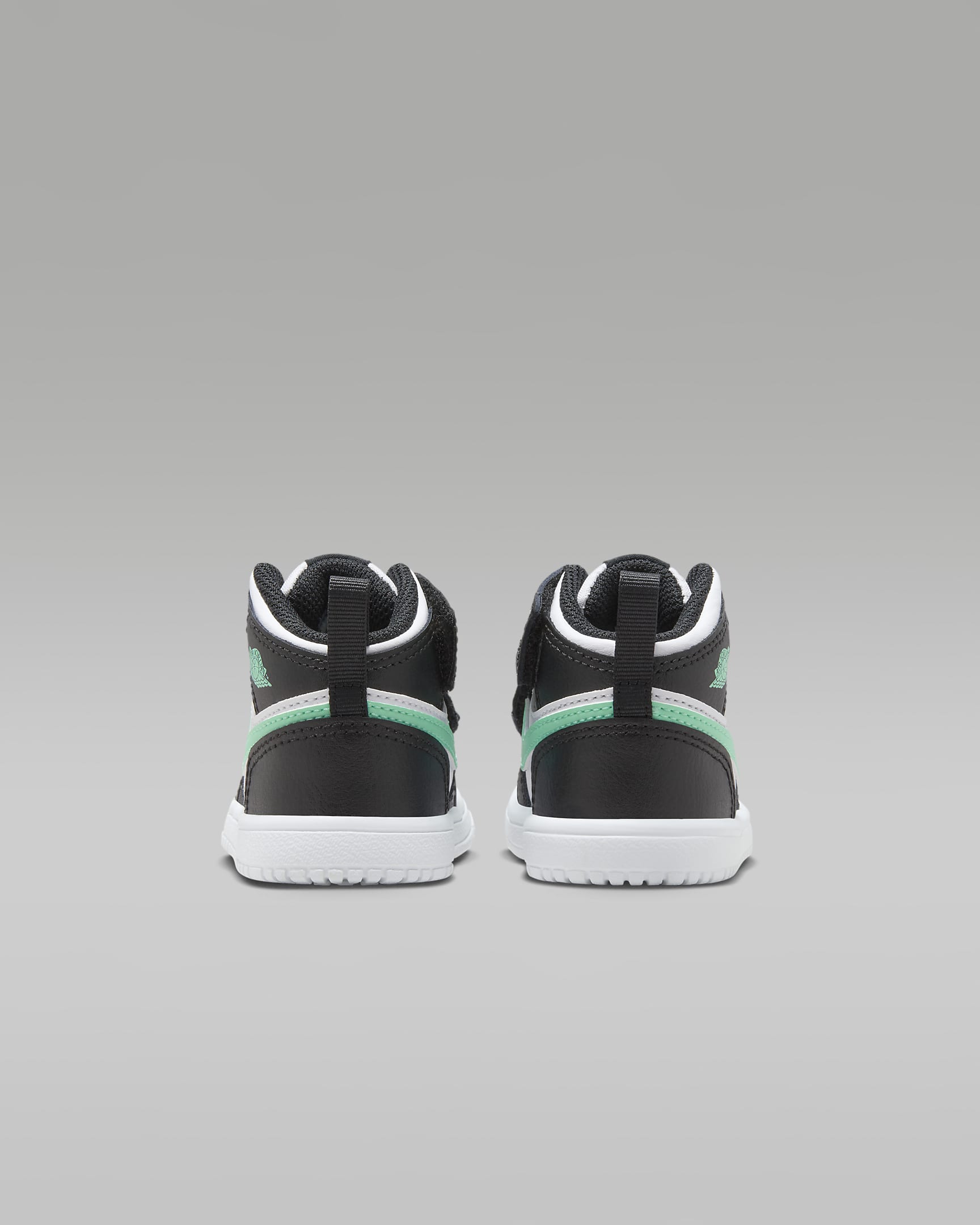 Jordan 1 Mid Alt Baby/Toddler Shoes - White/Black/Green Glow