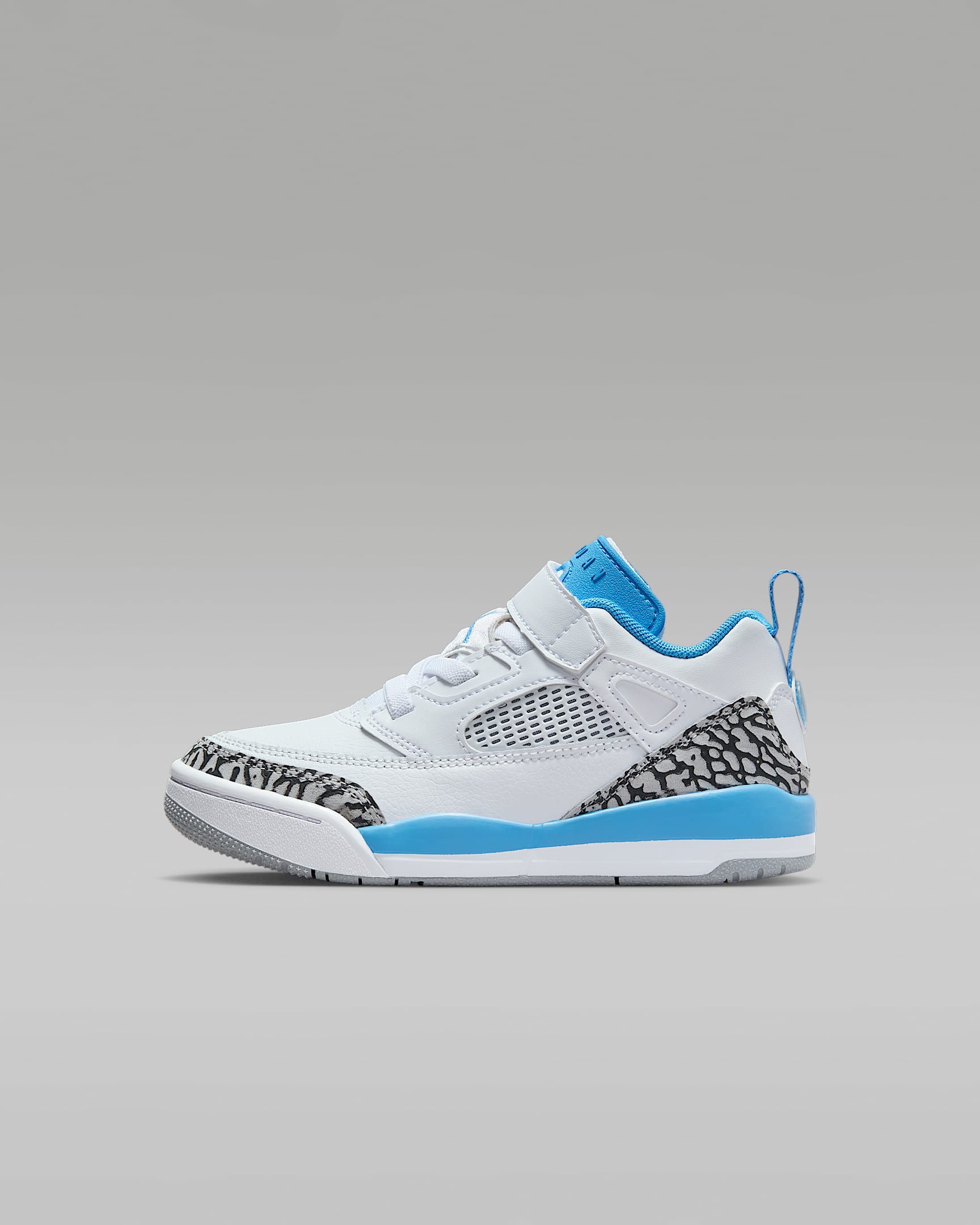 Jordan Spizike Low Younger Kids' Shoes - White/Wolf Grey/Anthracite/University Blue