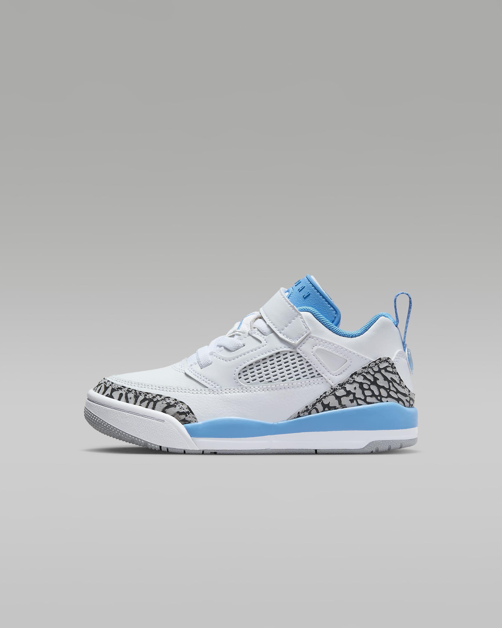 Jordan Spizike Low Younger Kids' Shoes - White/Wolf Grey/Anthracite/University Blue
