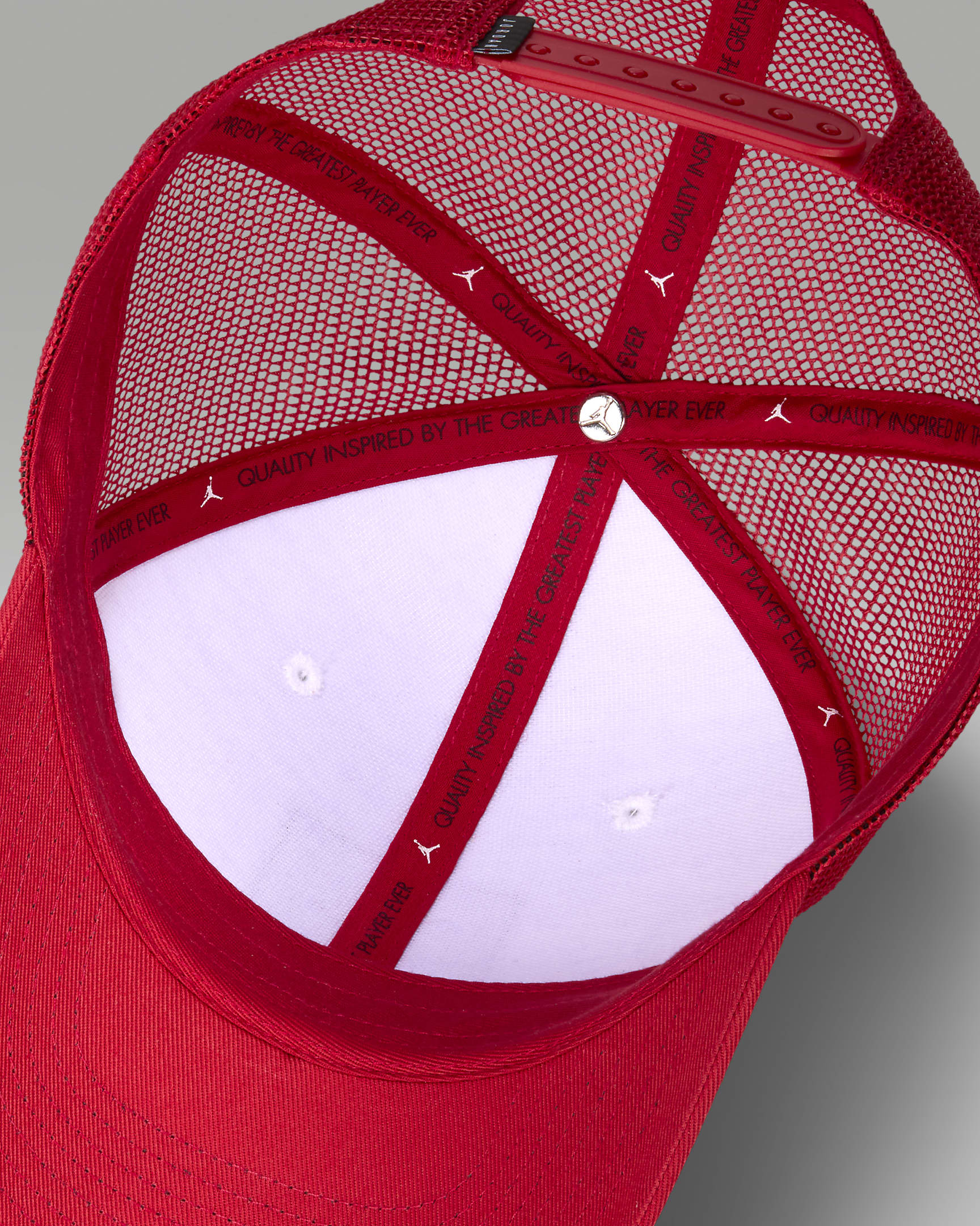 Jordan Rise Structured Hat - White/Gym Red/White