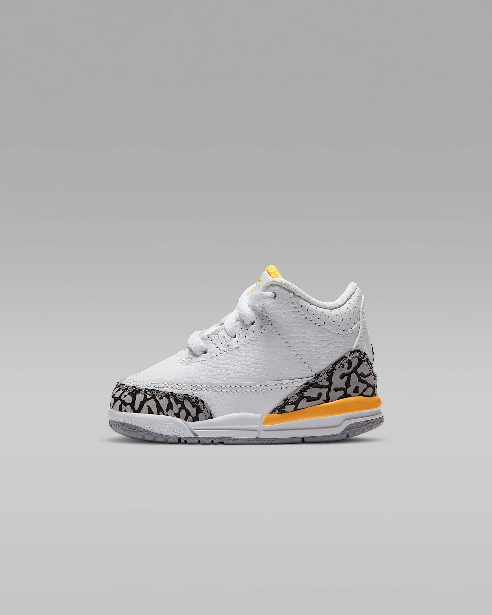 Jordan 3 Retro Infant/Toddler Shoes - White/Laser Orange/Cement Grey/Black