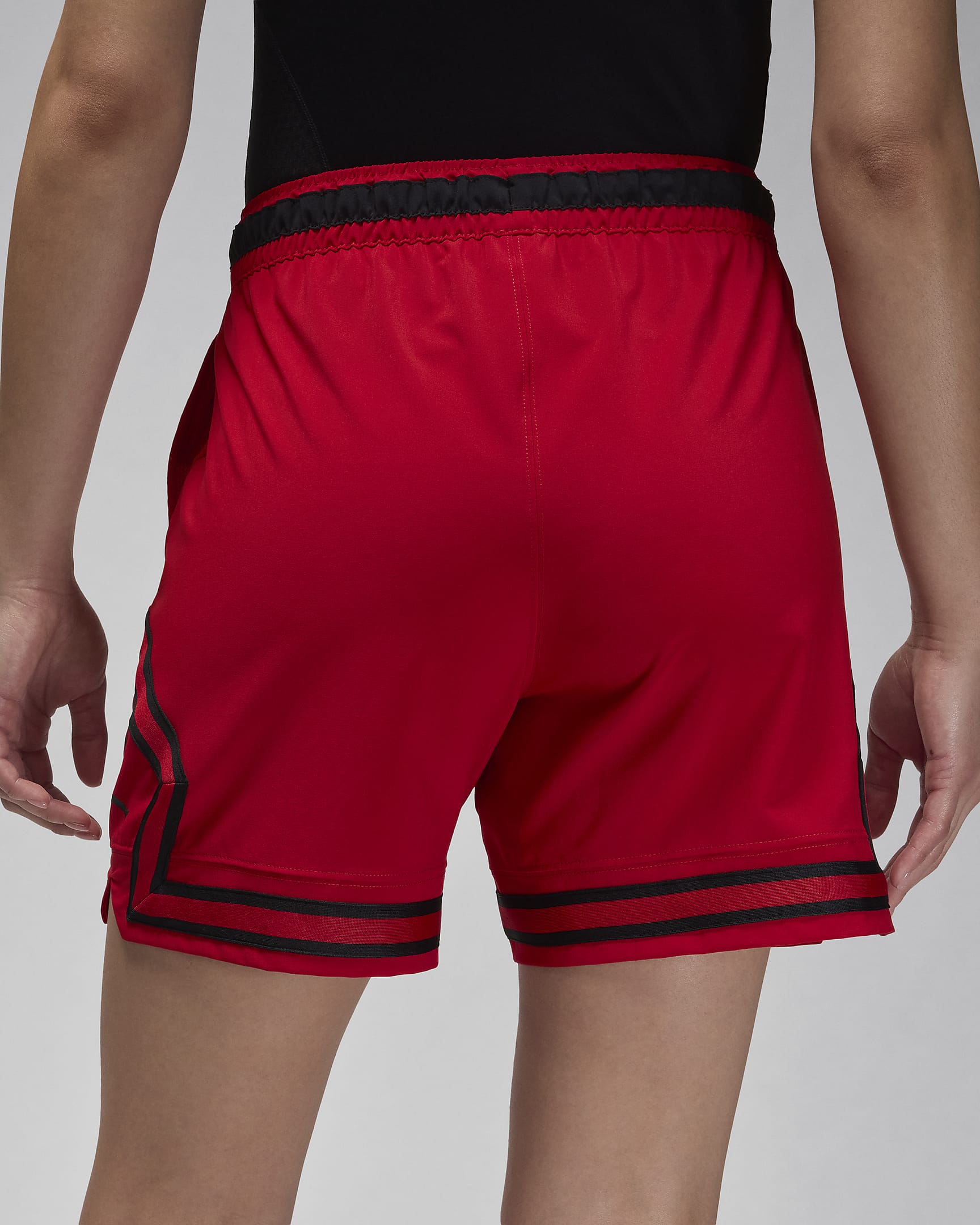 Jordan Sport Vevd Dri-FIT Diamond shorts til herre - Gym Red/Svart/Svart