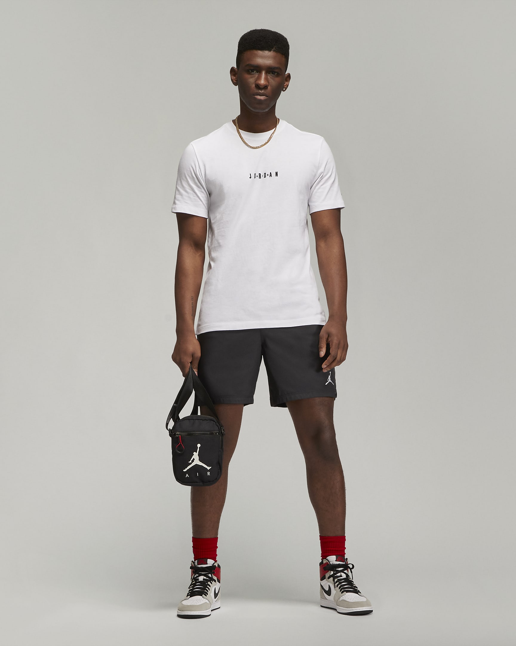 Jordan Air Men's T-Shirt - White/Black/Black