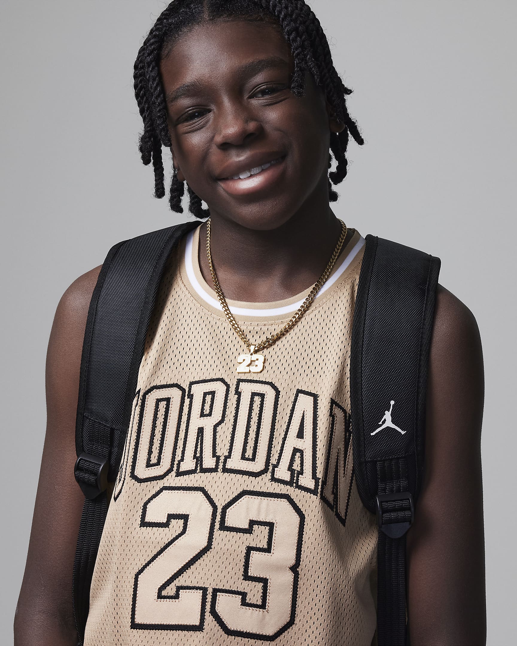 Jordan Big Kids' 23 Jersey - Hemp