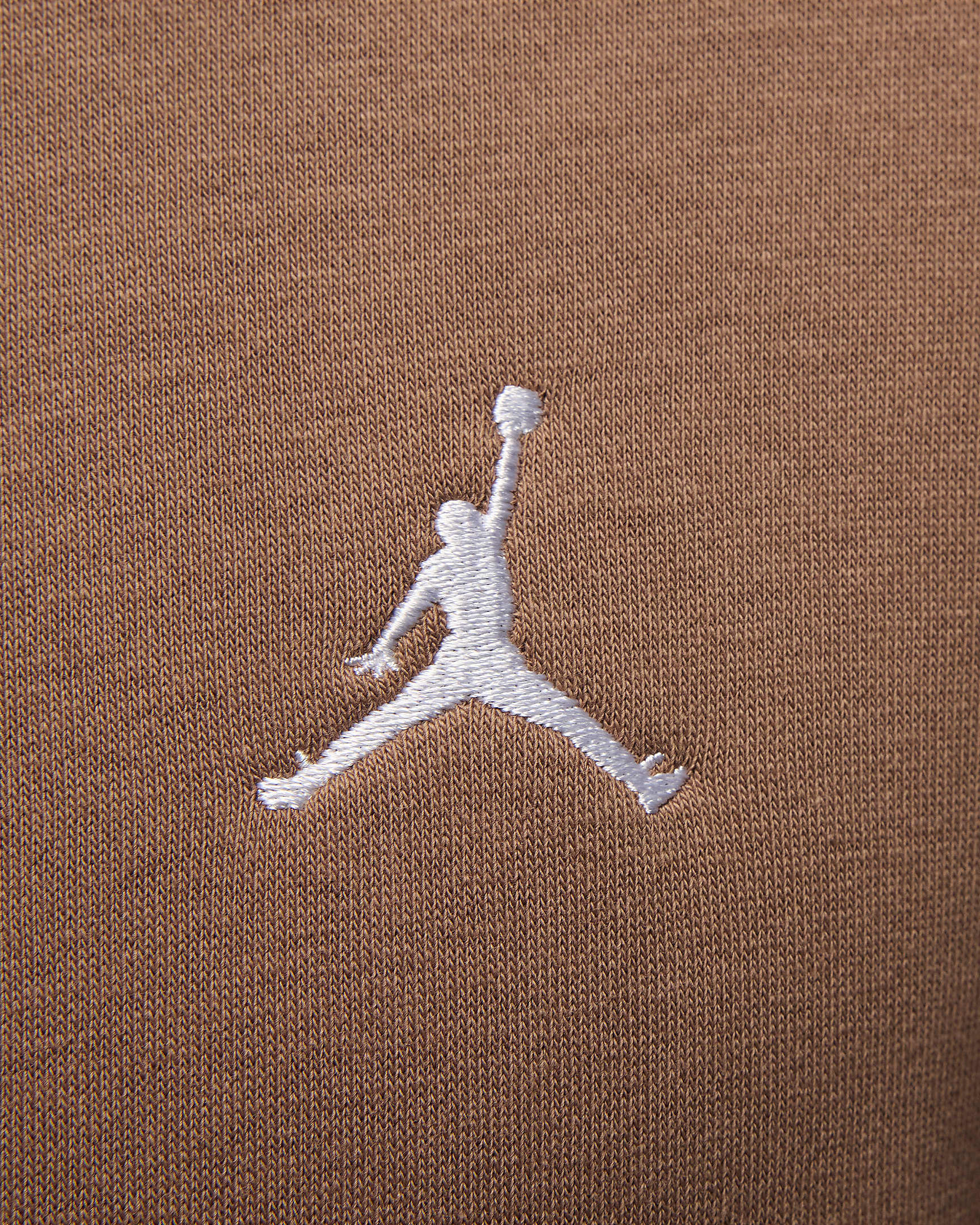 Sweat à capuche et zip Jordan Brooklyn Fleece pour homme - Archaeo Brown/Blanc