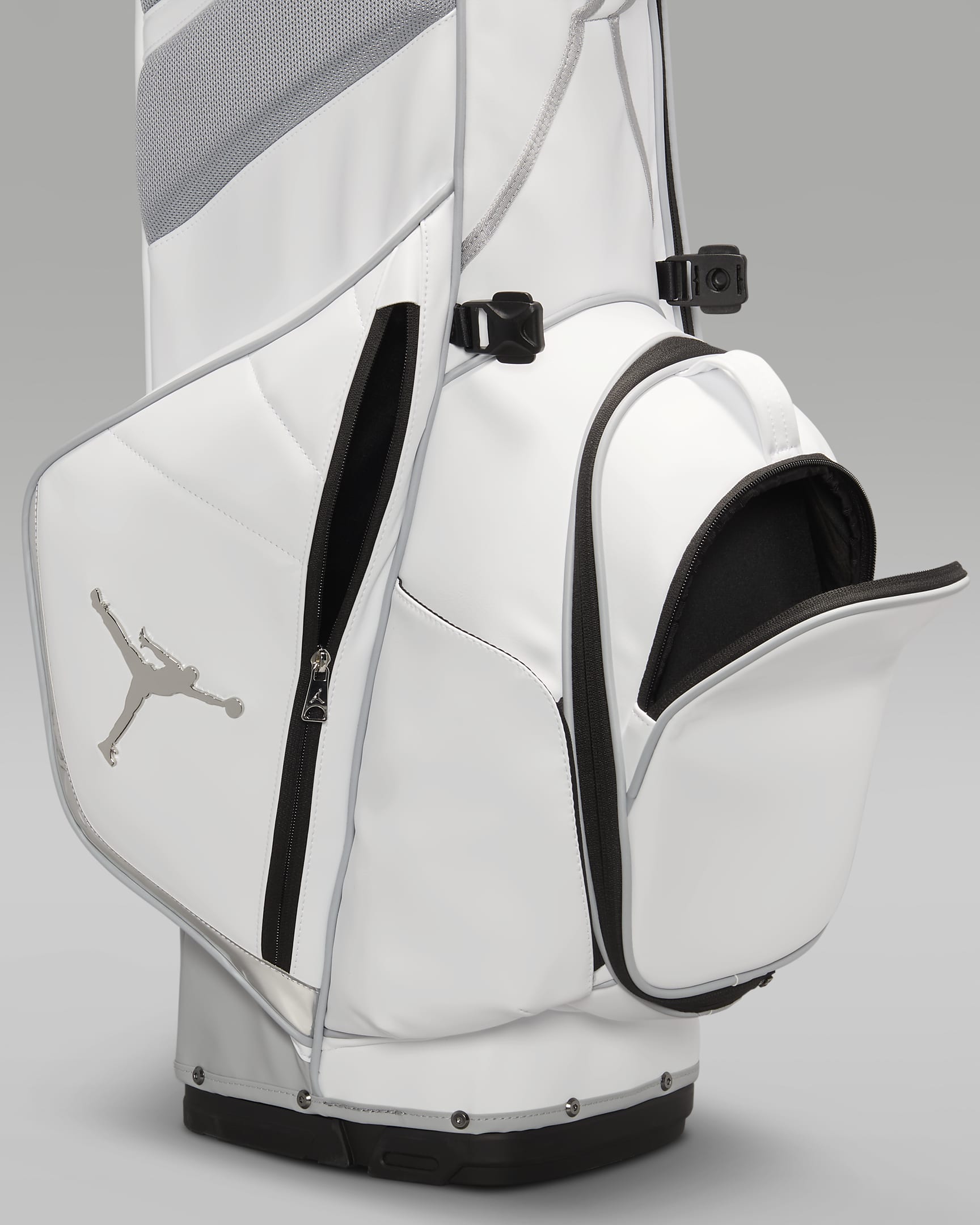 Jordan Fade Away Premium Mirror Six-Way Golf Bag - White/Wolf Grey/Metallic Silver