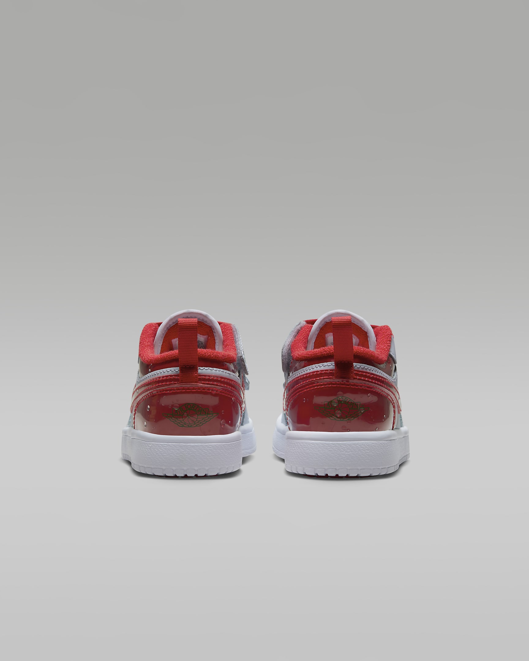 Jordan 1 Low Alt SE Little Kids' Shoes - Football Grey/Pine Green/White/University Red