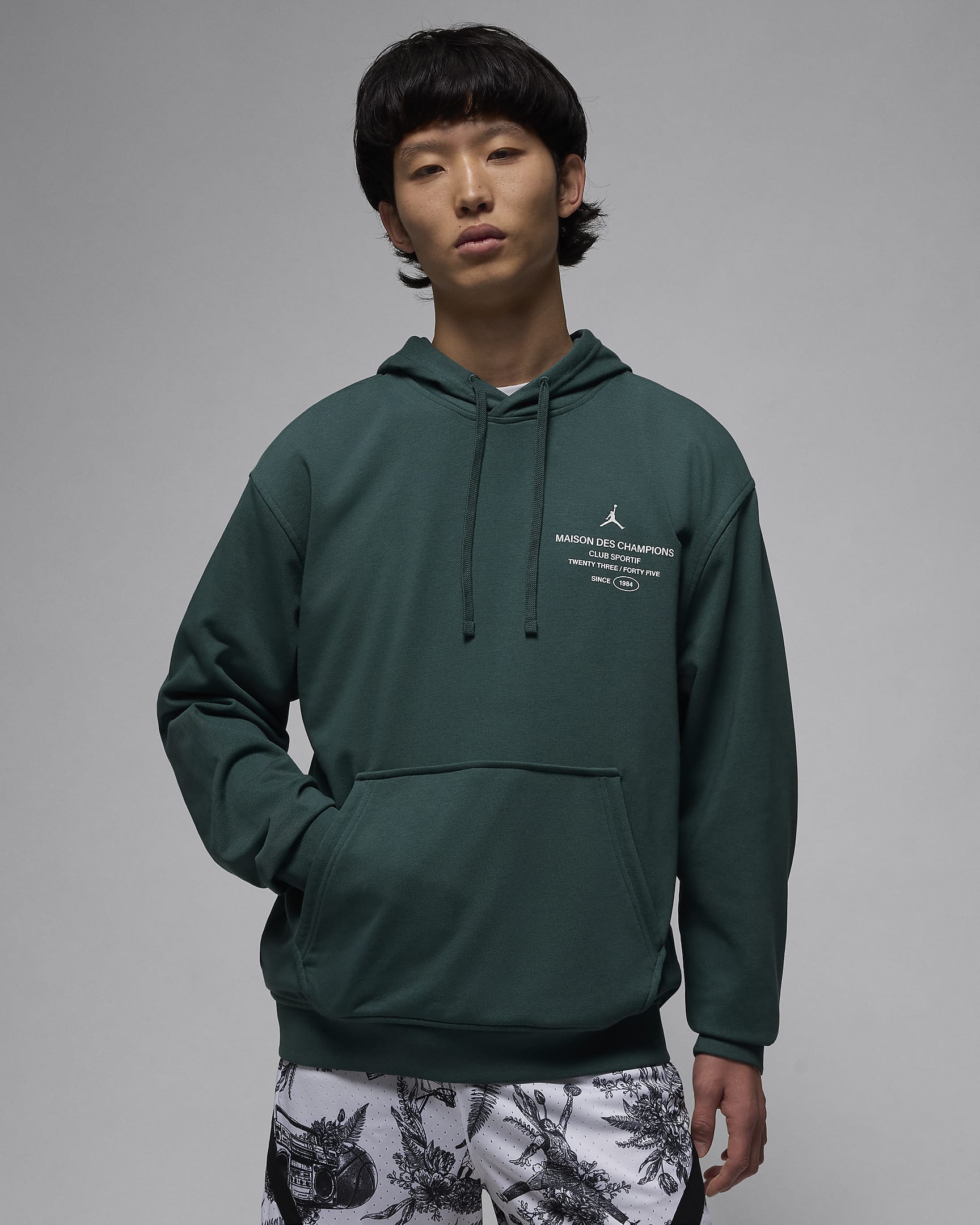 Felpa pullover in fleece con cappuccio Dri-FIT Jordan Sport – Uomo - Oxidized Green