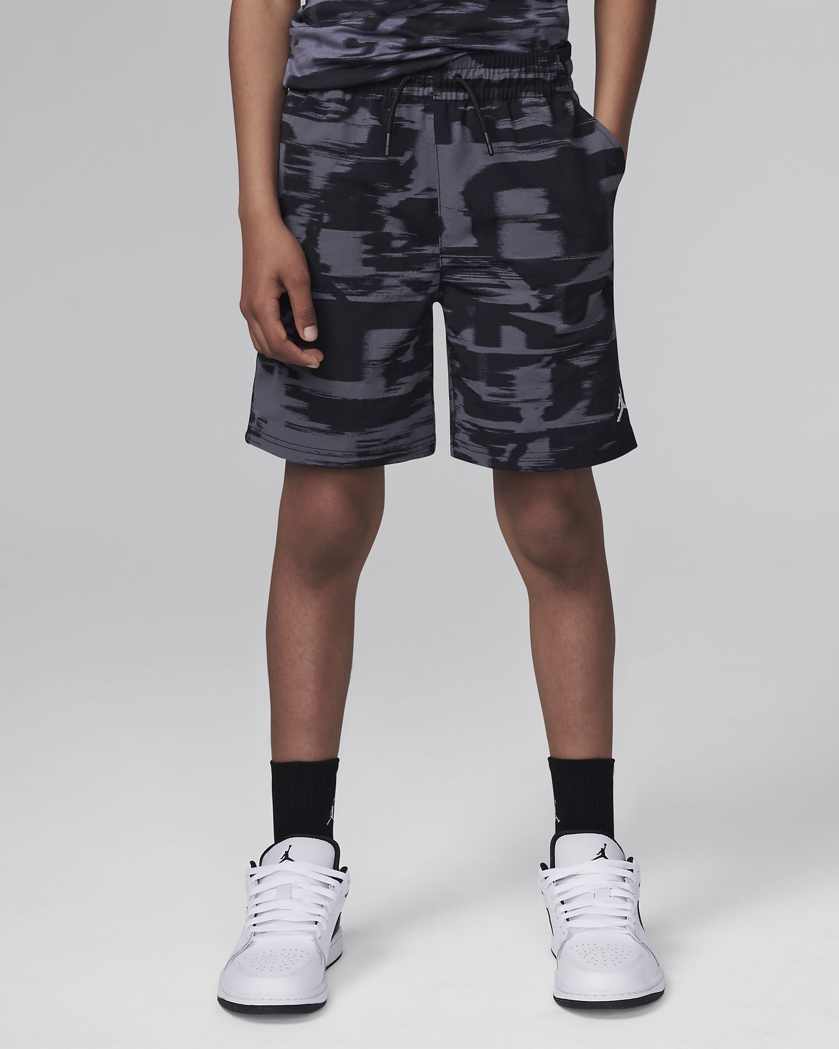 Jordan MJ Flight MVP Big Kids' Printed Woven Shorts - Black