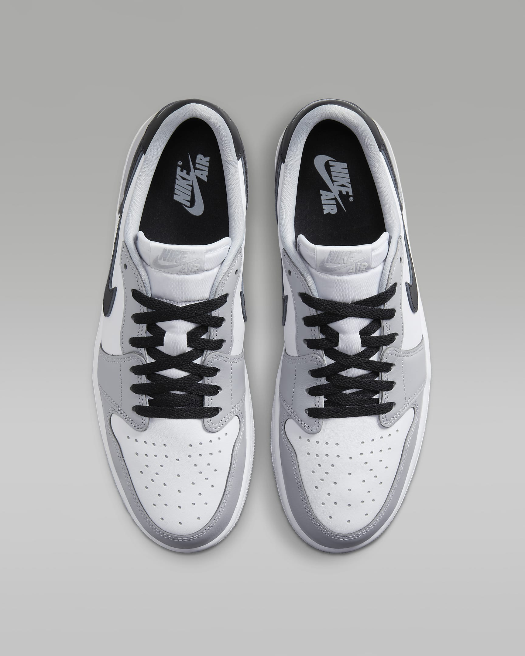 Air Jordan 1 Low OG "Wolf Grey" Shoes - White/Wolf Grey/Black