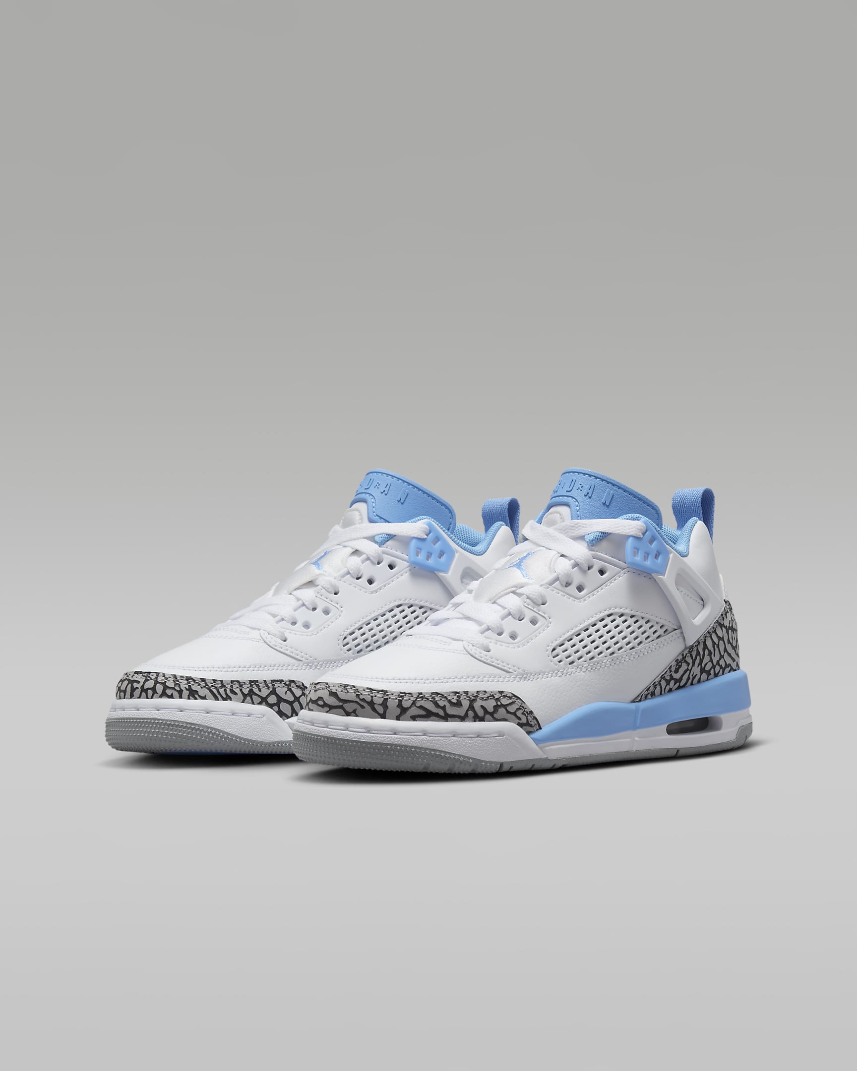 Παπούτσια Jordan Spizike Low για μεγάλα παιδιά - Λευκό/Wolf Grey/Anthracite/University Blue