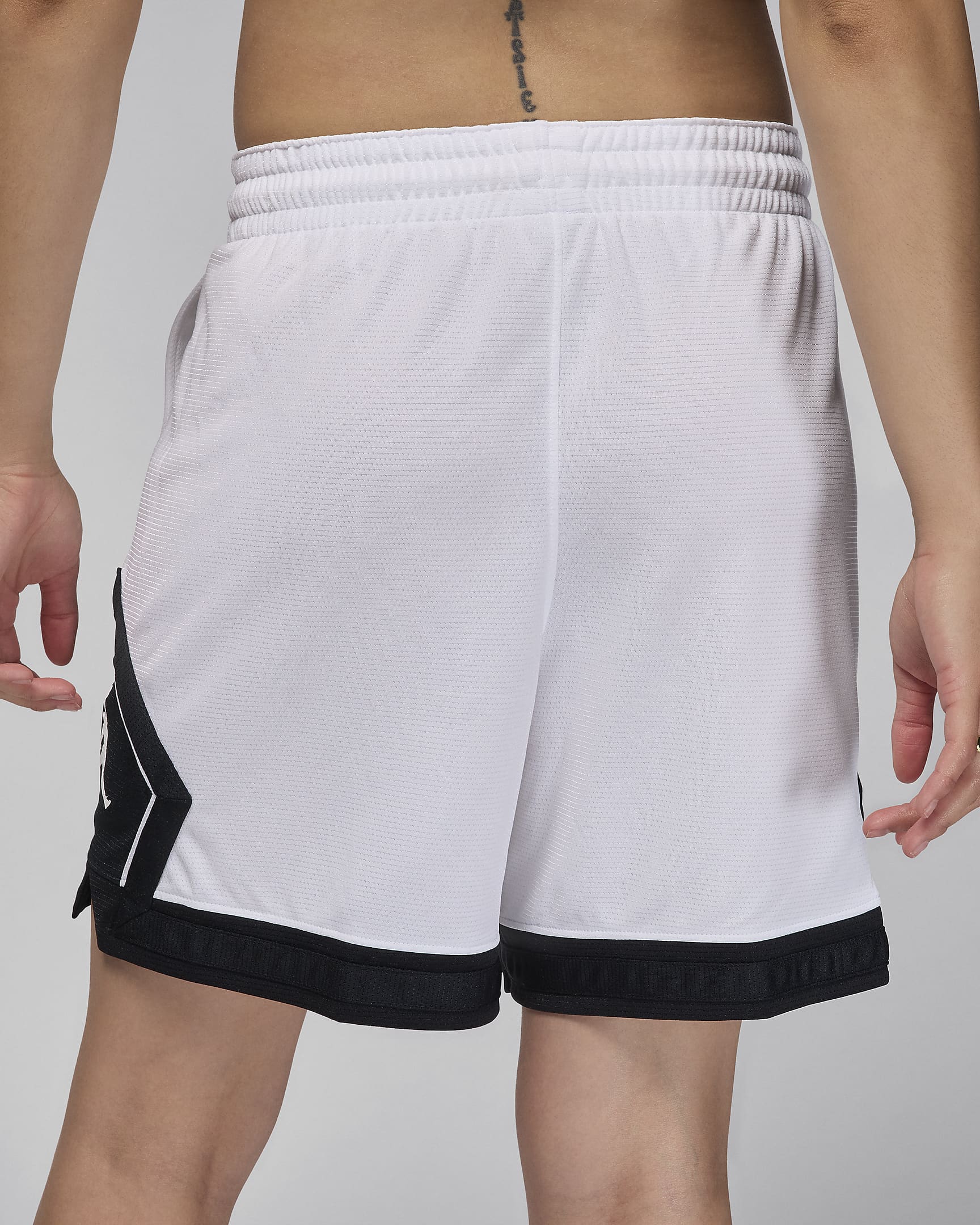 Shorts Diamond de 10 cm para mujer Jordan Sport - Blanco/Negro/Negro/Blanco