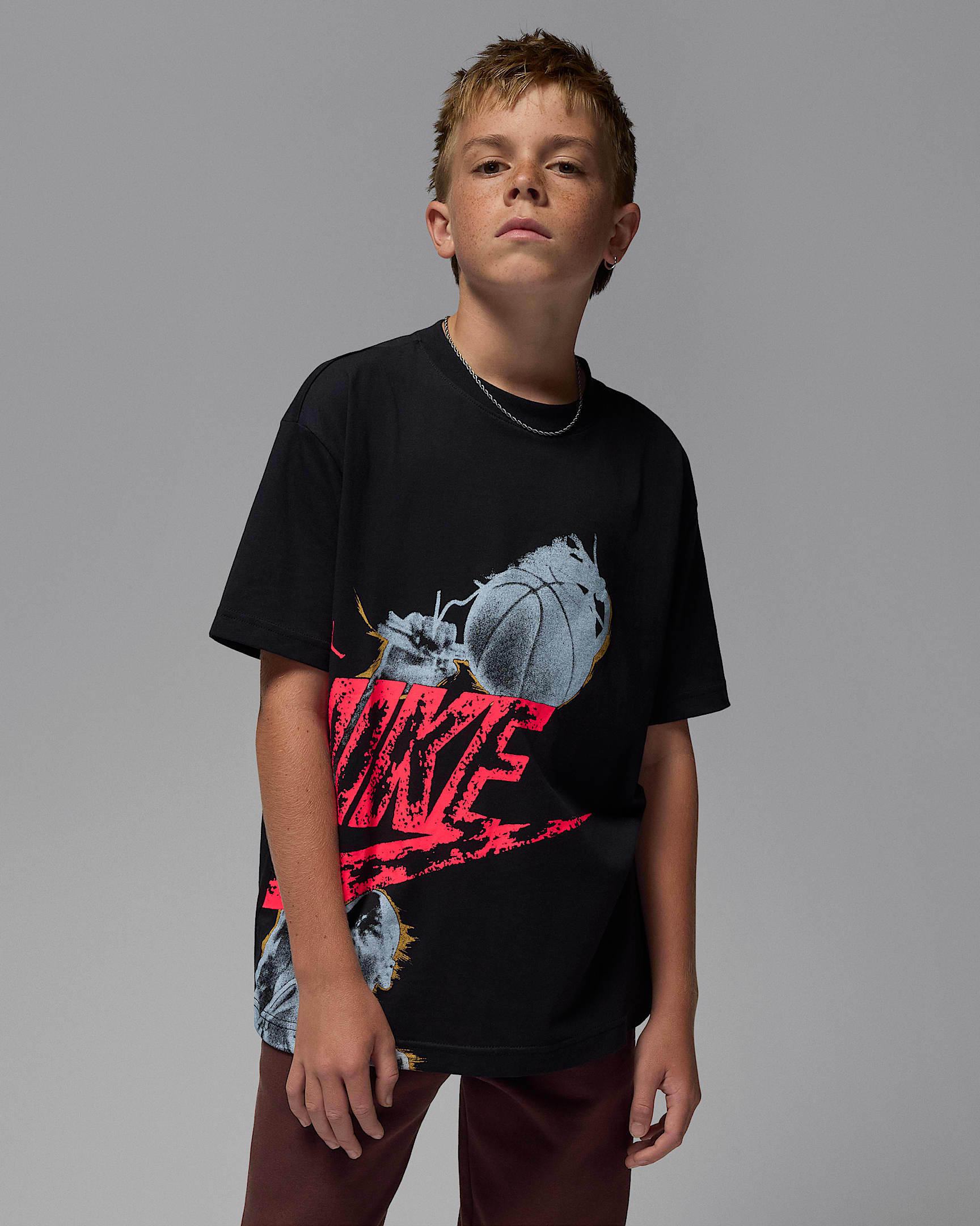 Jordan Big Kids' Reissue T-Shirt - Black