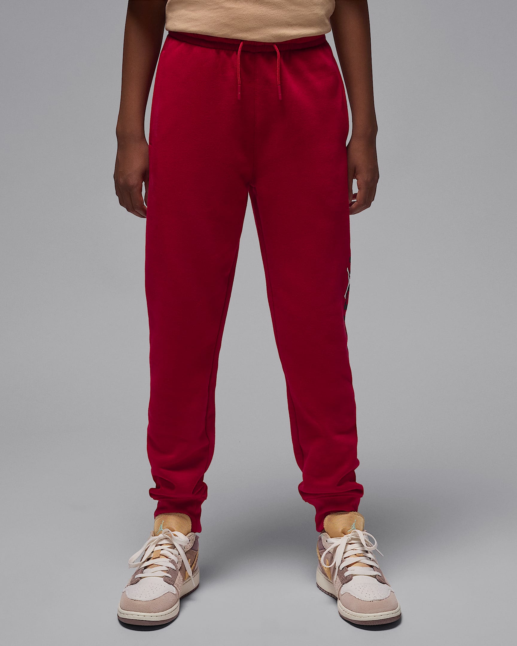 Jordan Pantalons Baseline de teixit Fleece - Nen/a - Gym Red