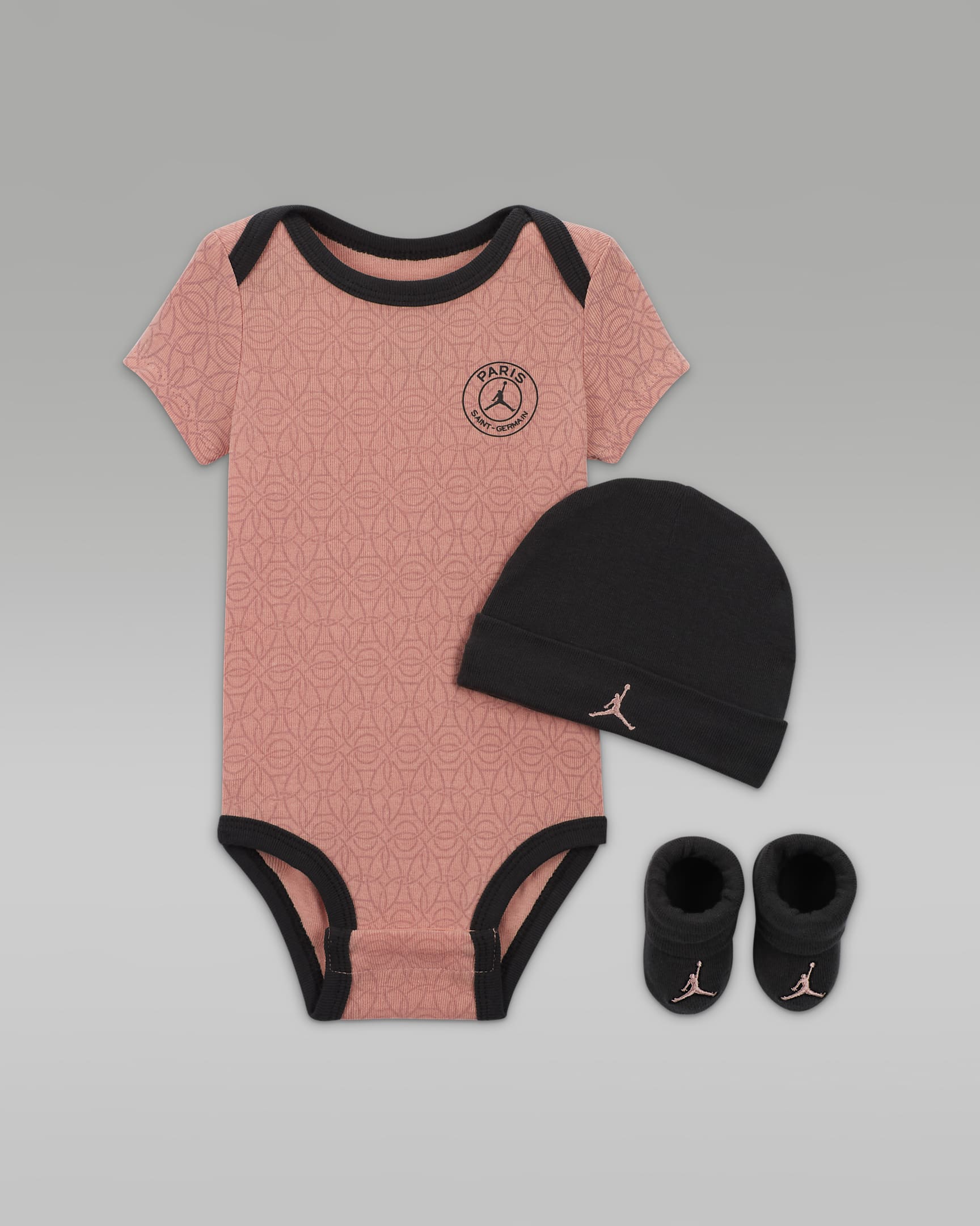 Ensemble trois pièces Jordan Paris Saint-Germain pour bébé (0-9 mois) - Rust Pink