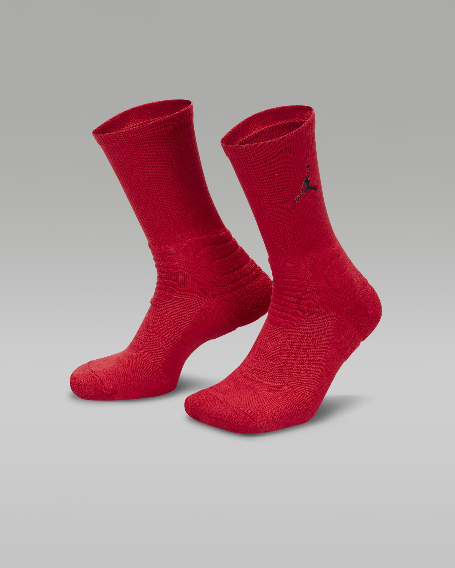 Jordan Flight Crew Basketball Socks - Gym Red/Black