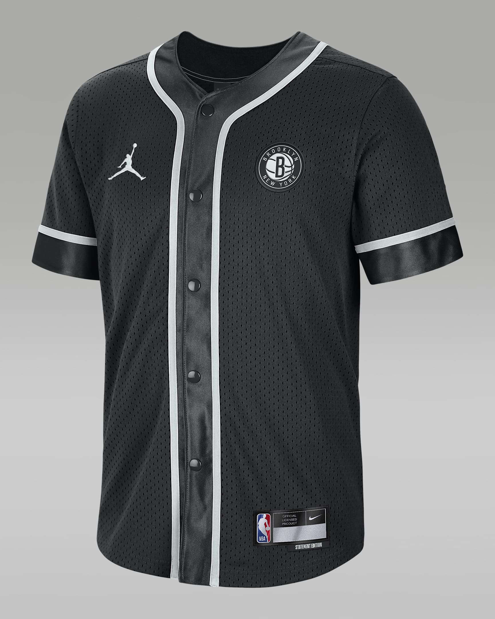 Brooklyn Nets Statement Edition Men's Jordan Dri-FIT NBA Short-Sleeve ...