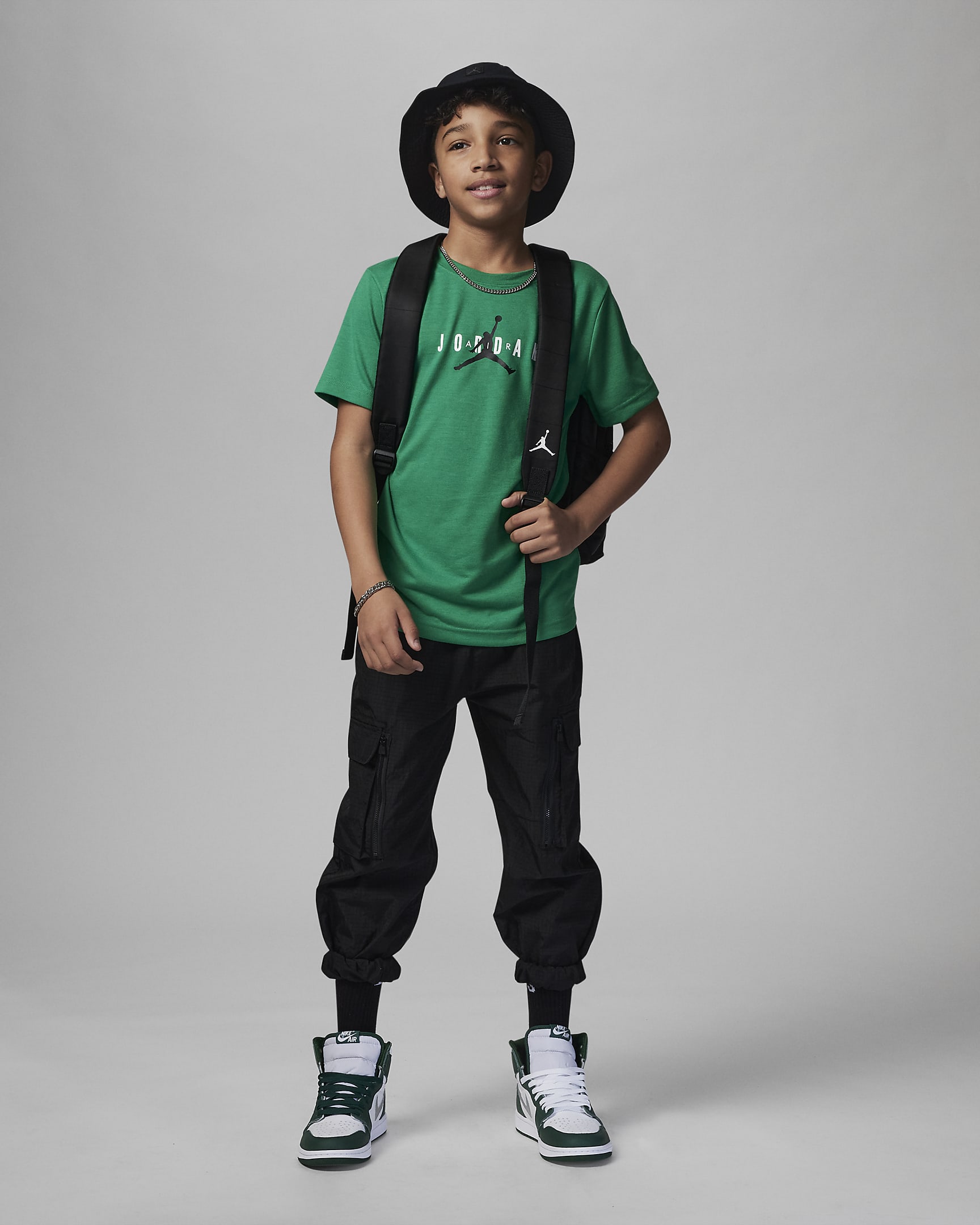 Jordan Jumpman Sustainable Graphic Tee Older Kids' T-Shirt. Nike HU