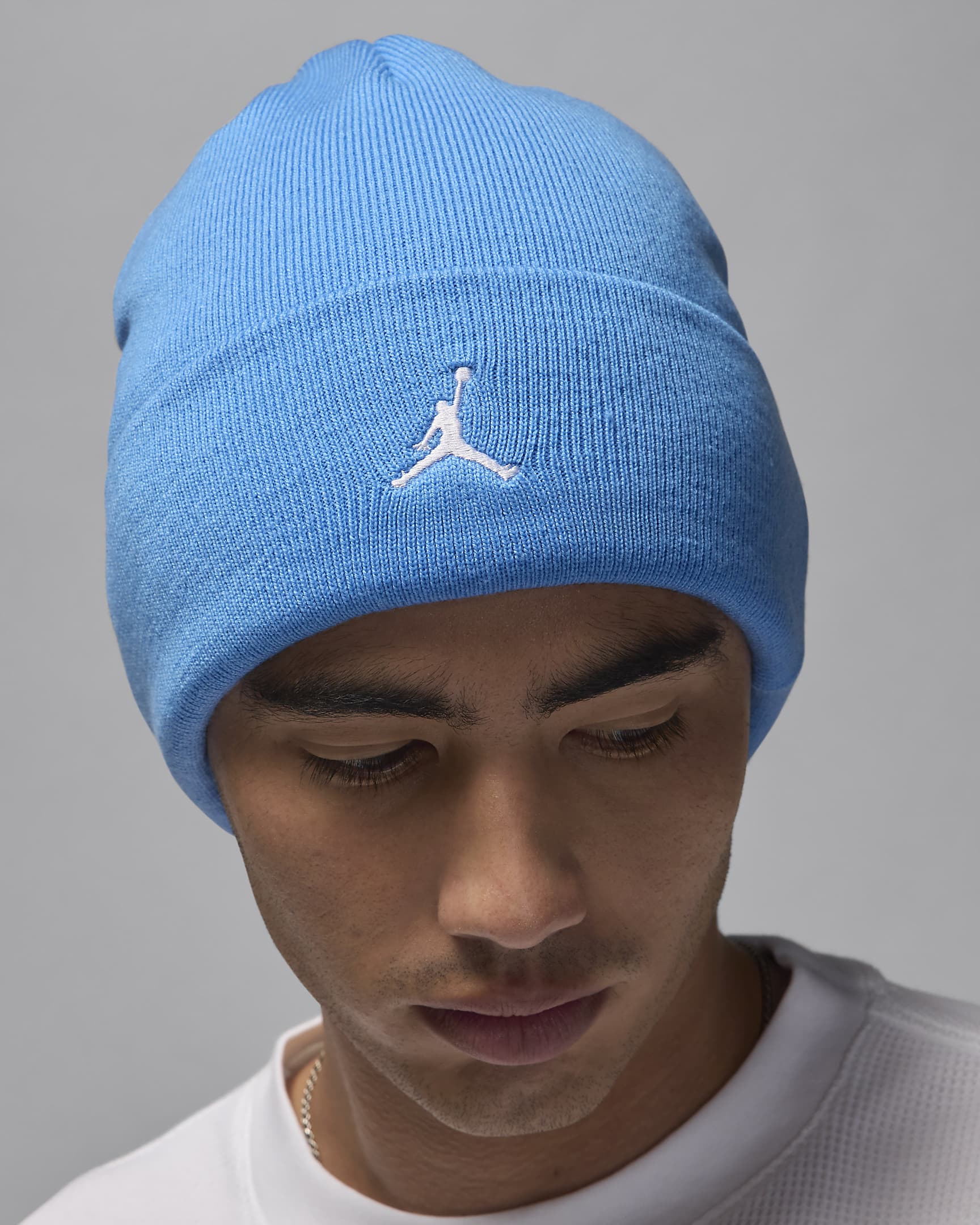 Jordan Peak Essential Beanie - Legend Blue/White