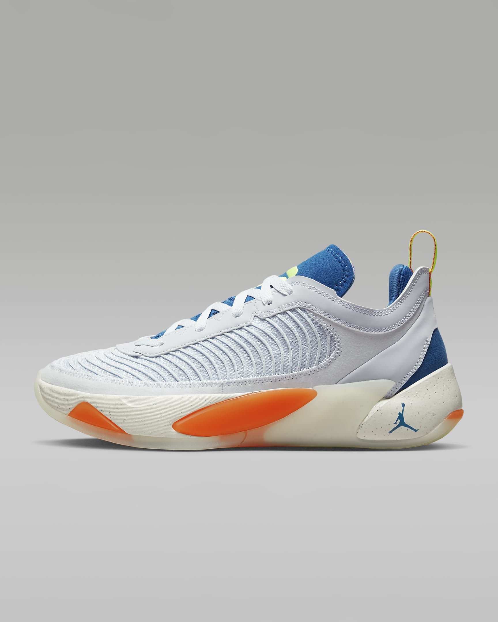 Luka 1 "Next Nature" PF Men's Basketball Shoes - Football Grey/Dark Marina Blue/Sail/Volt