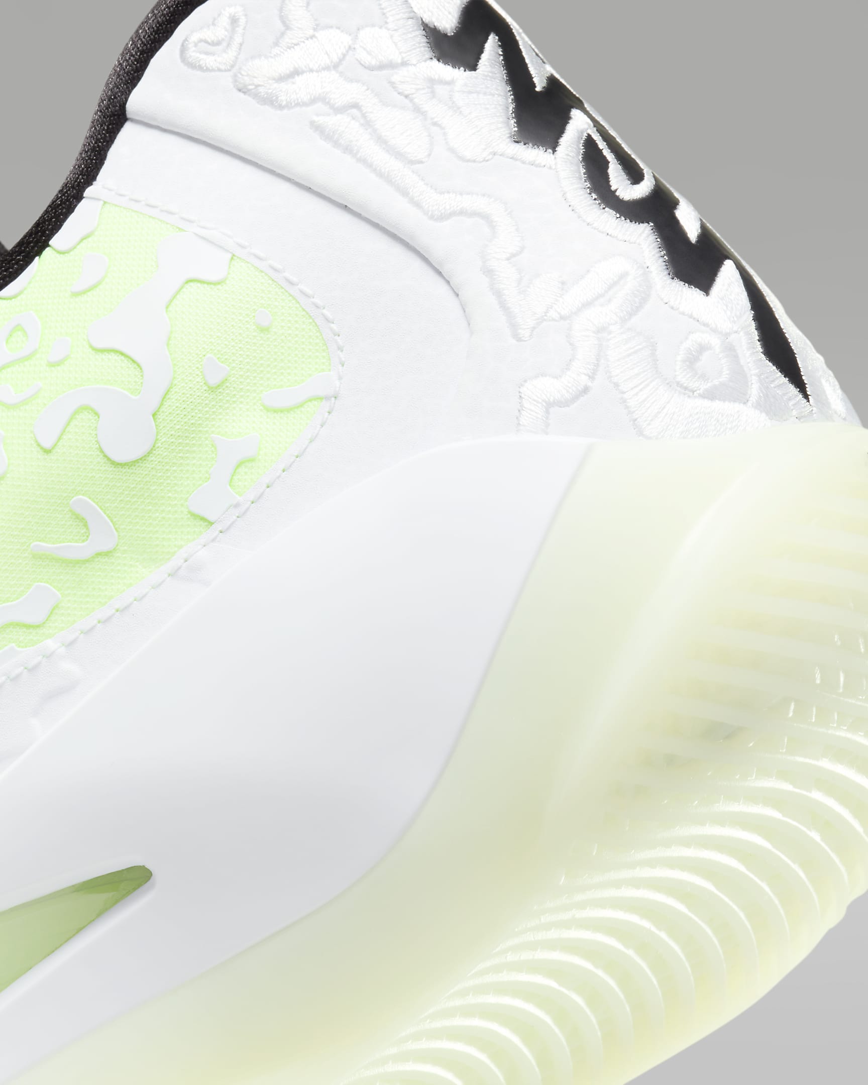 Zion 3 Basketball Shoes - White/Black/Barely Volt/White