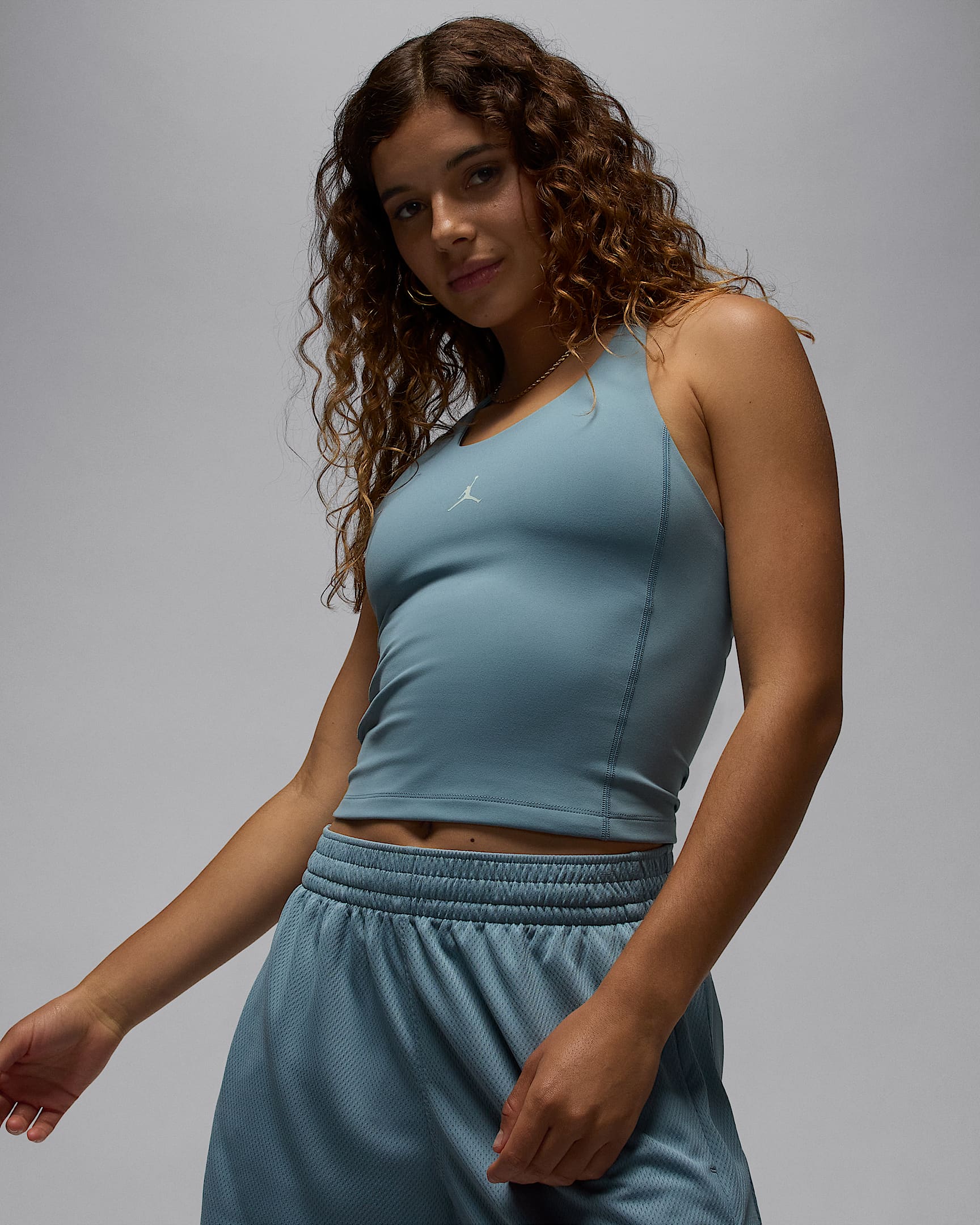 Jordan Sport Women's Dri-FIT Tank Top - Aviator Grey/Light Silver