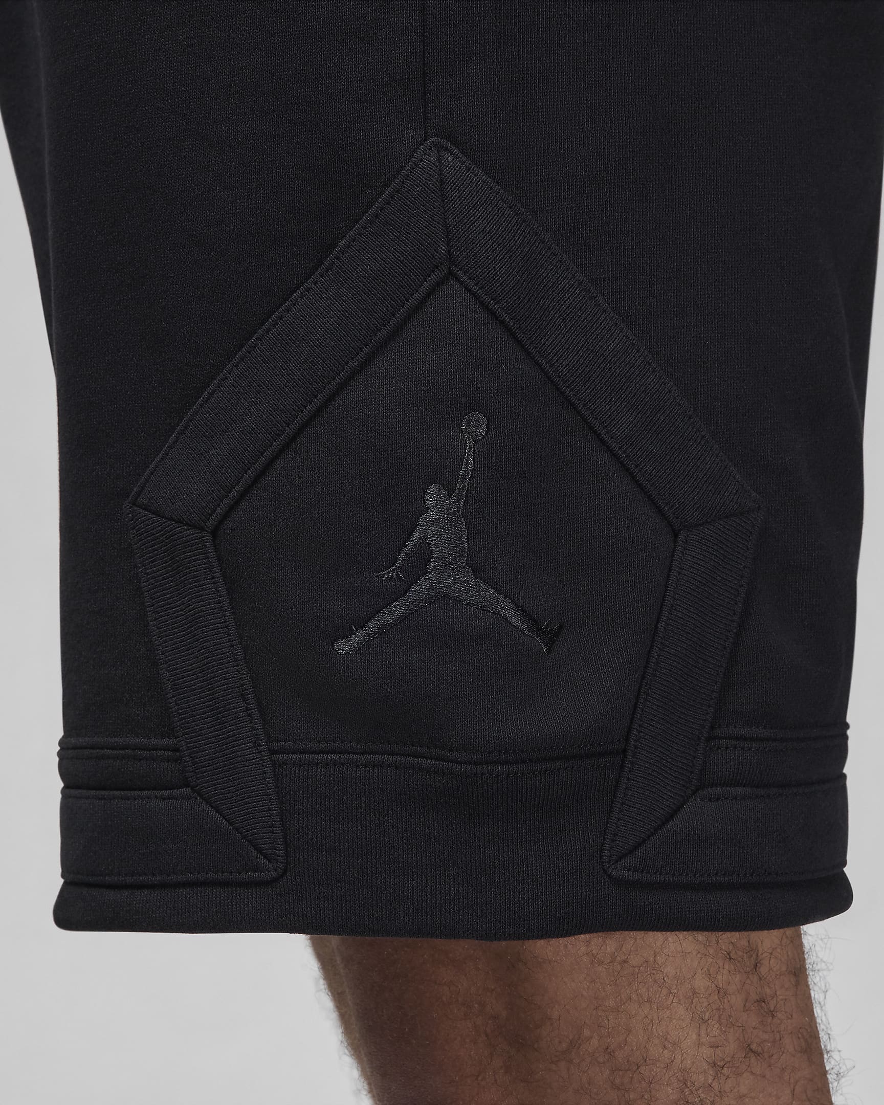 Short Diamond Jordan Flight Fleece pour homme - Noir