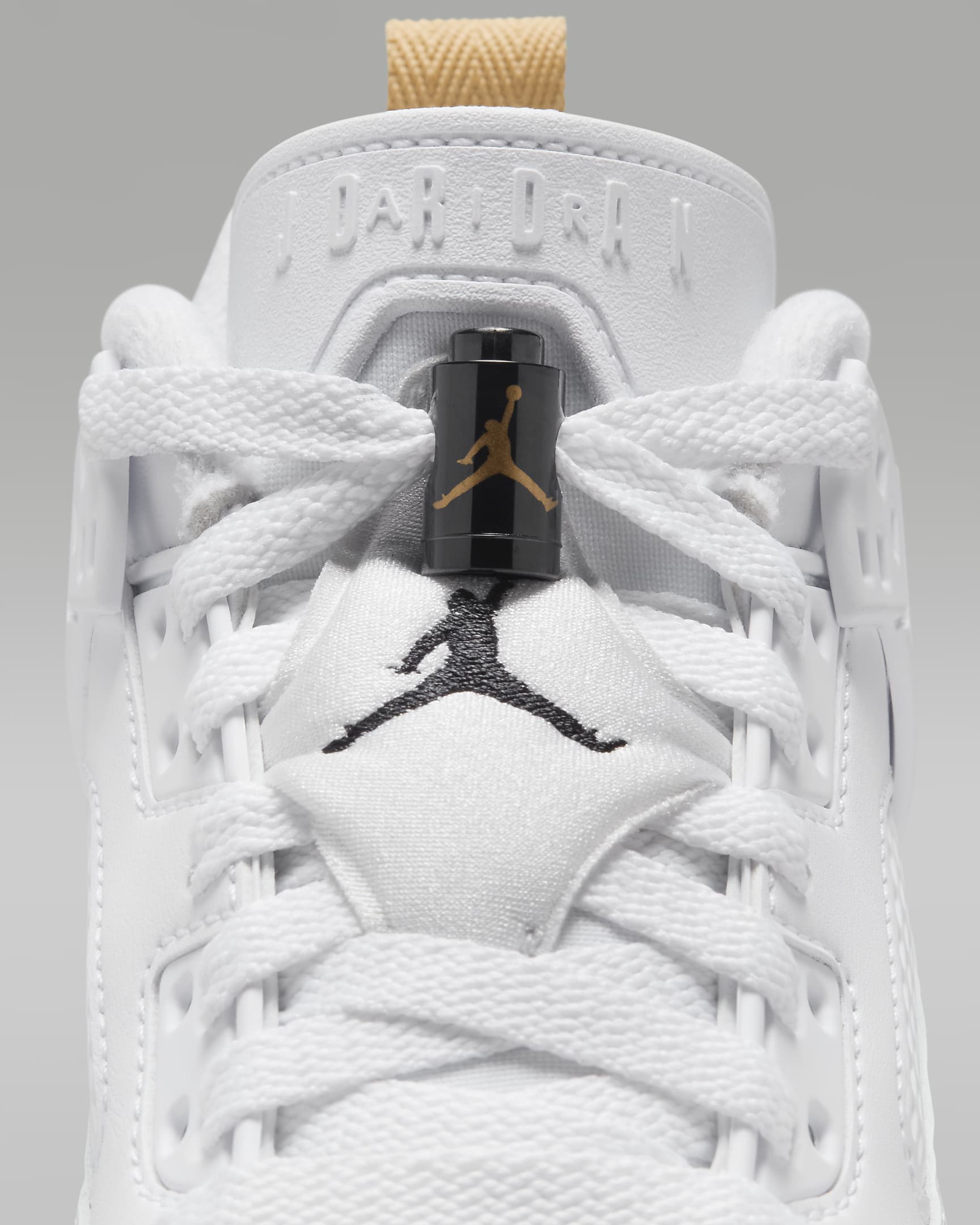 Jordan Spizike Low Big Kids' Shoes - White/Metallic Gold/Sail/Black