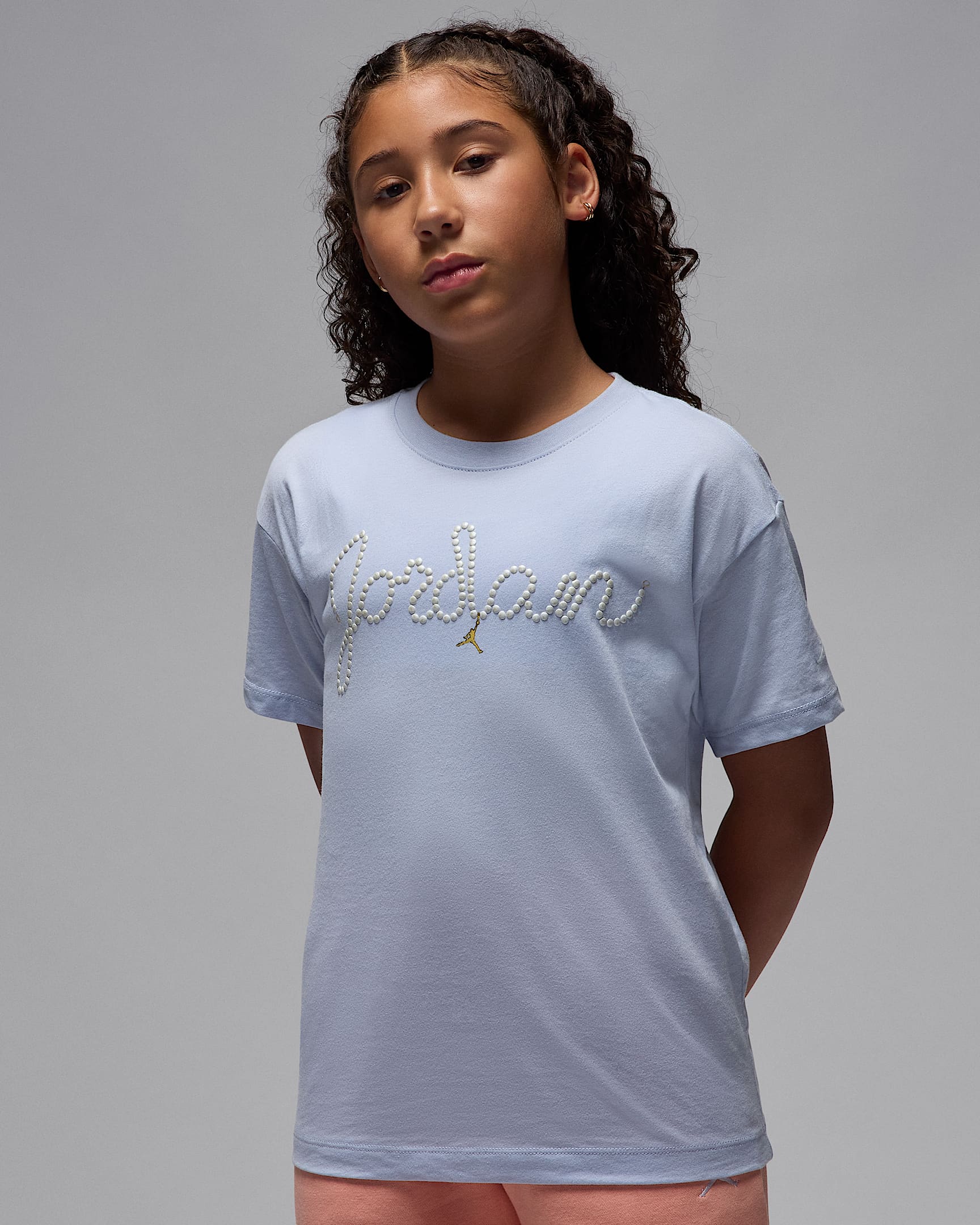 Jordan Big Kids' Pearl T-Shirt - Ghost