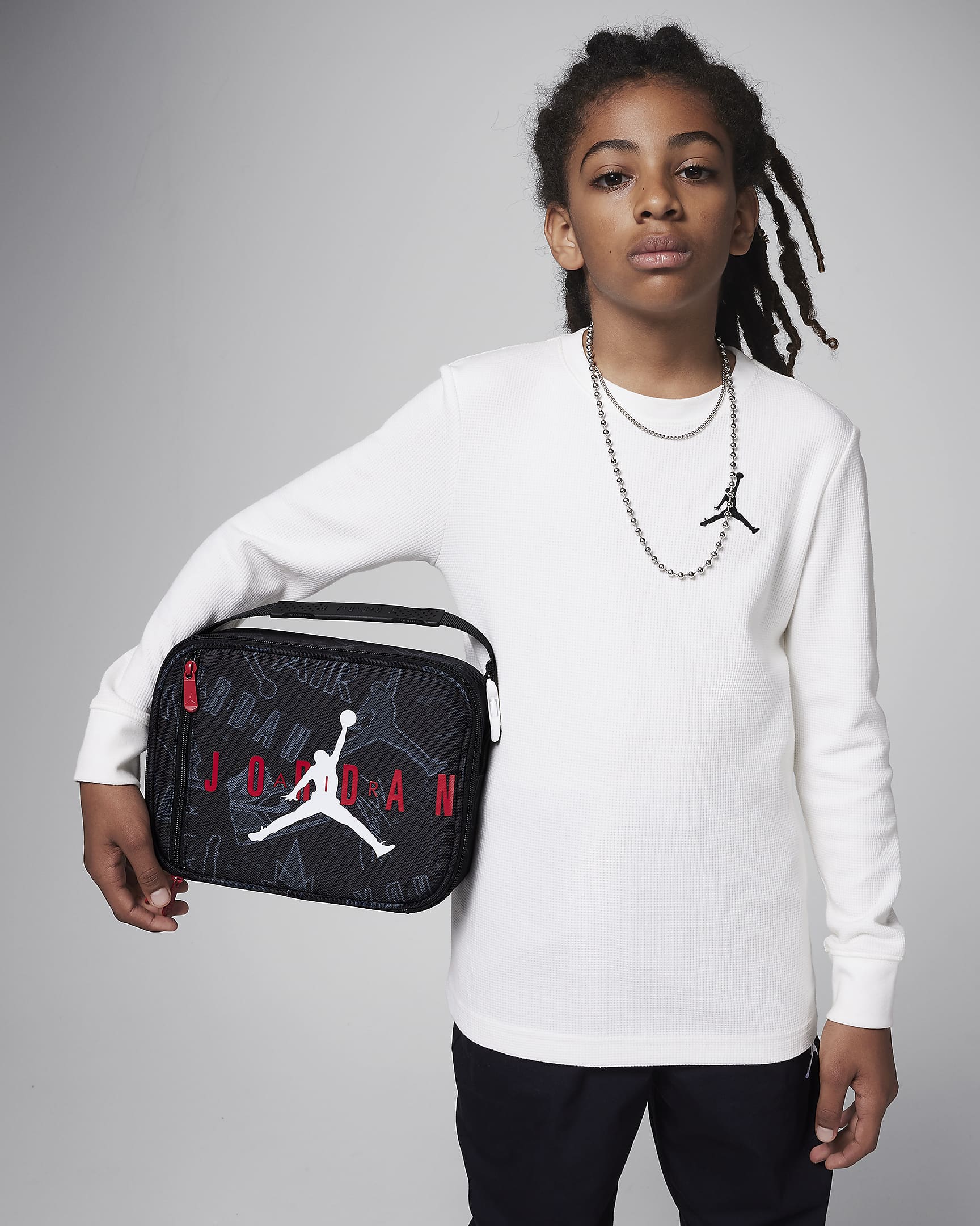 Jordan Fuel Pack Lunch Bag - Black/Gym Red