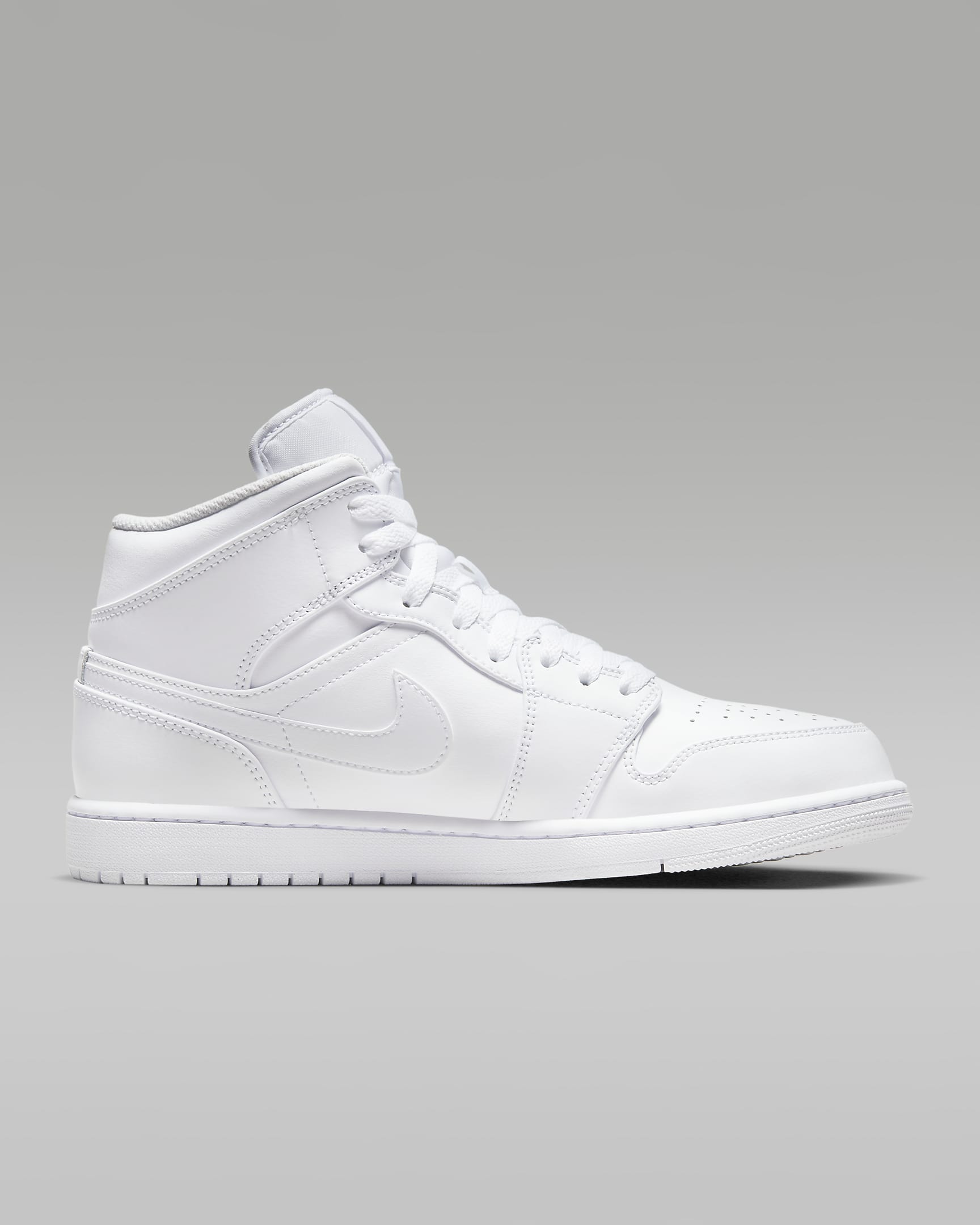 Scarpa Air Jordan 1 Mid - Bianco/Bianco/Bianco