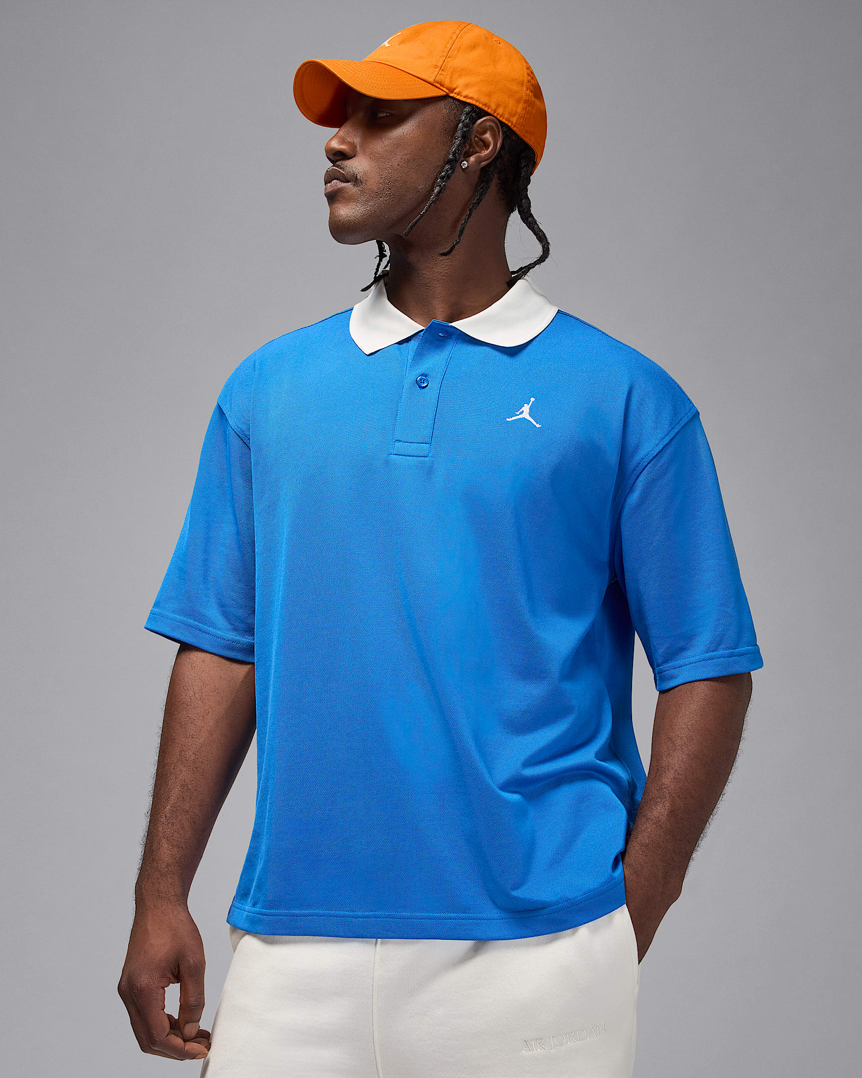 Jordan Brooklyn Men's Polo - Sport Blue/Sail