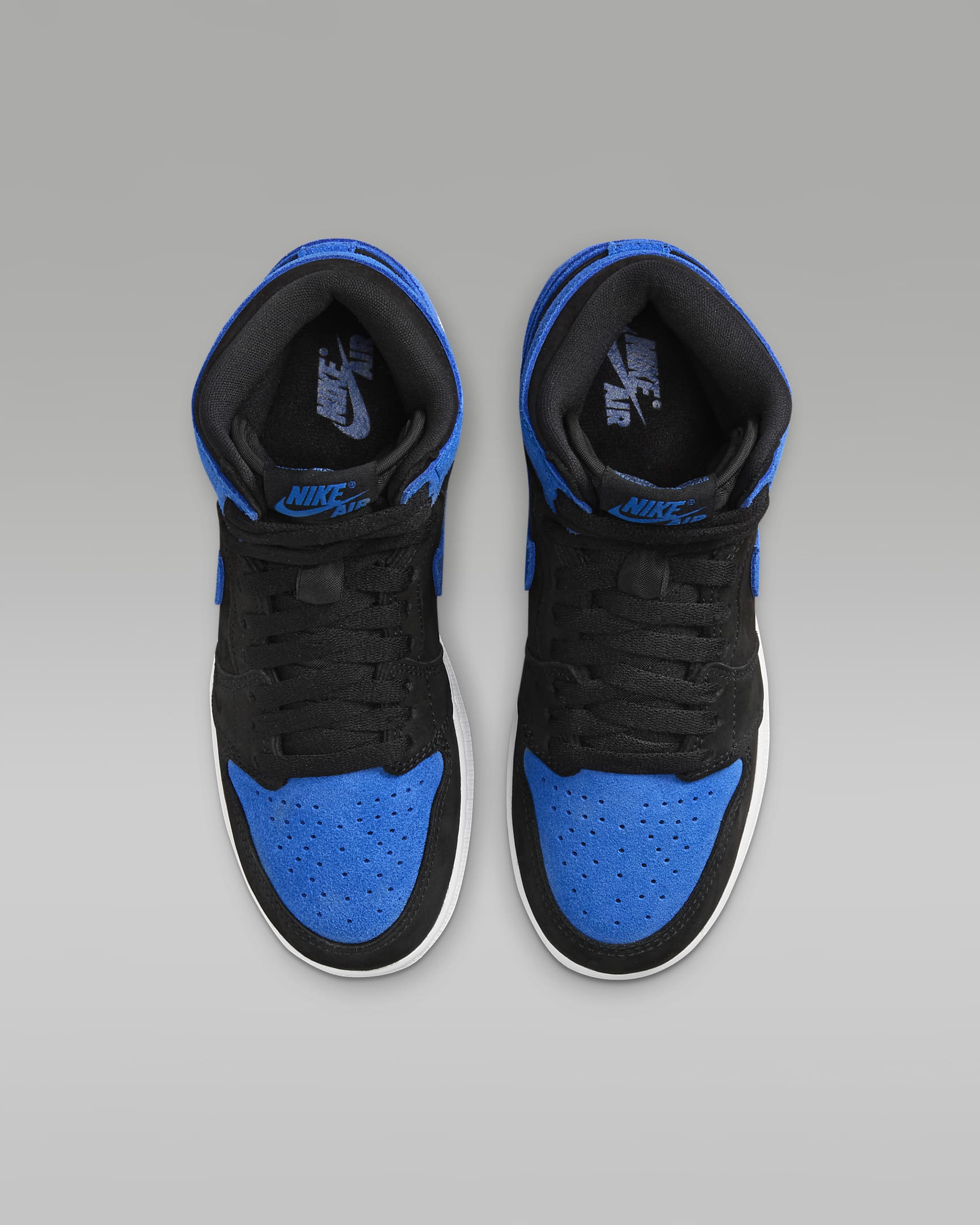 Air Jordan 1 High OG Big Kids' Shoes - Black/White/Royal Blue/Royal Blue