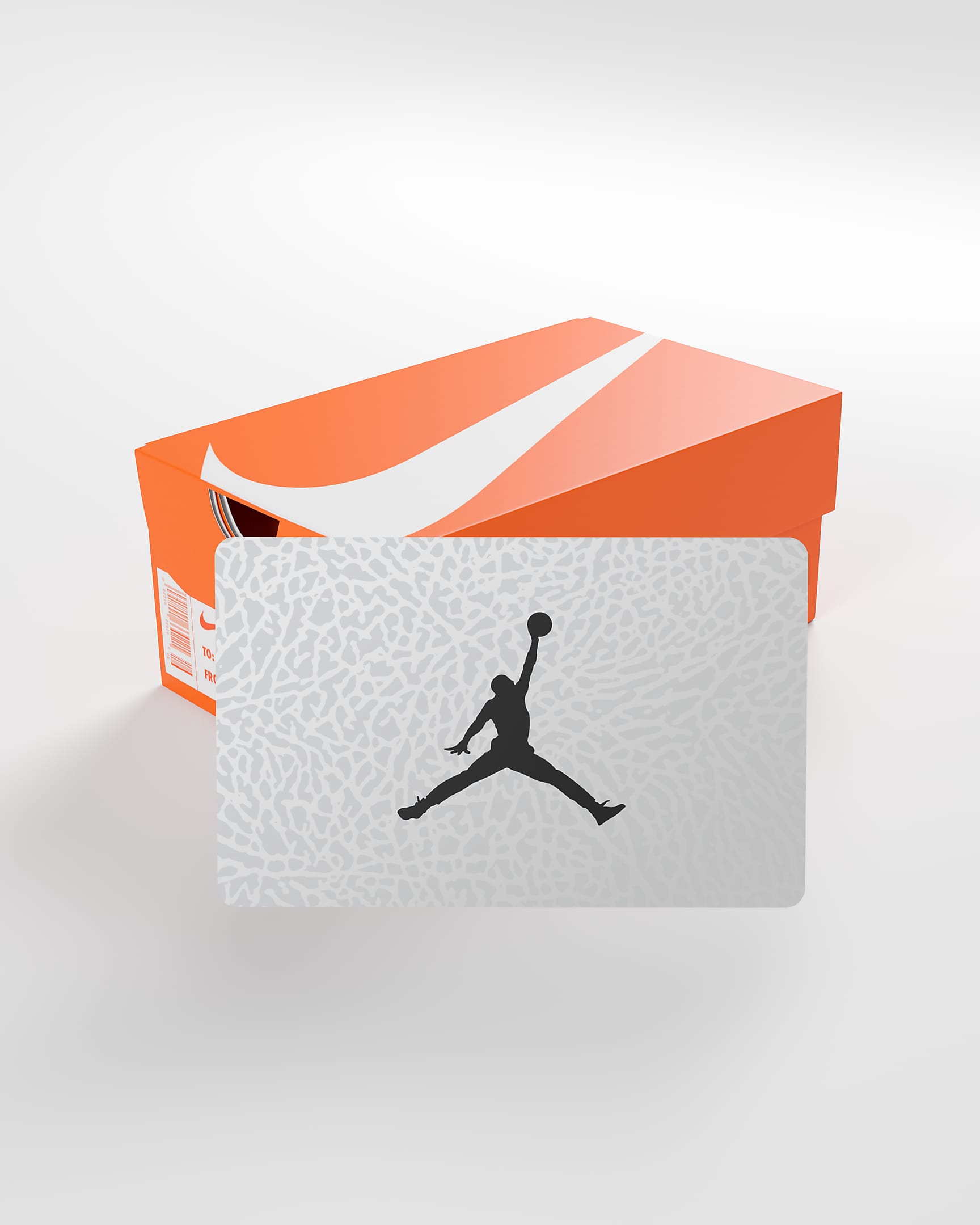 Nike Gift Card Mailed in a Mini Nike Shoebox - Grey