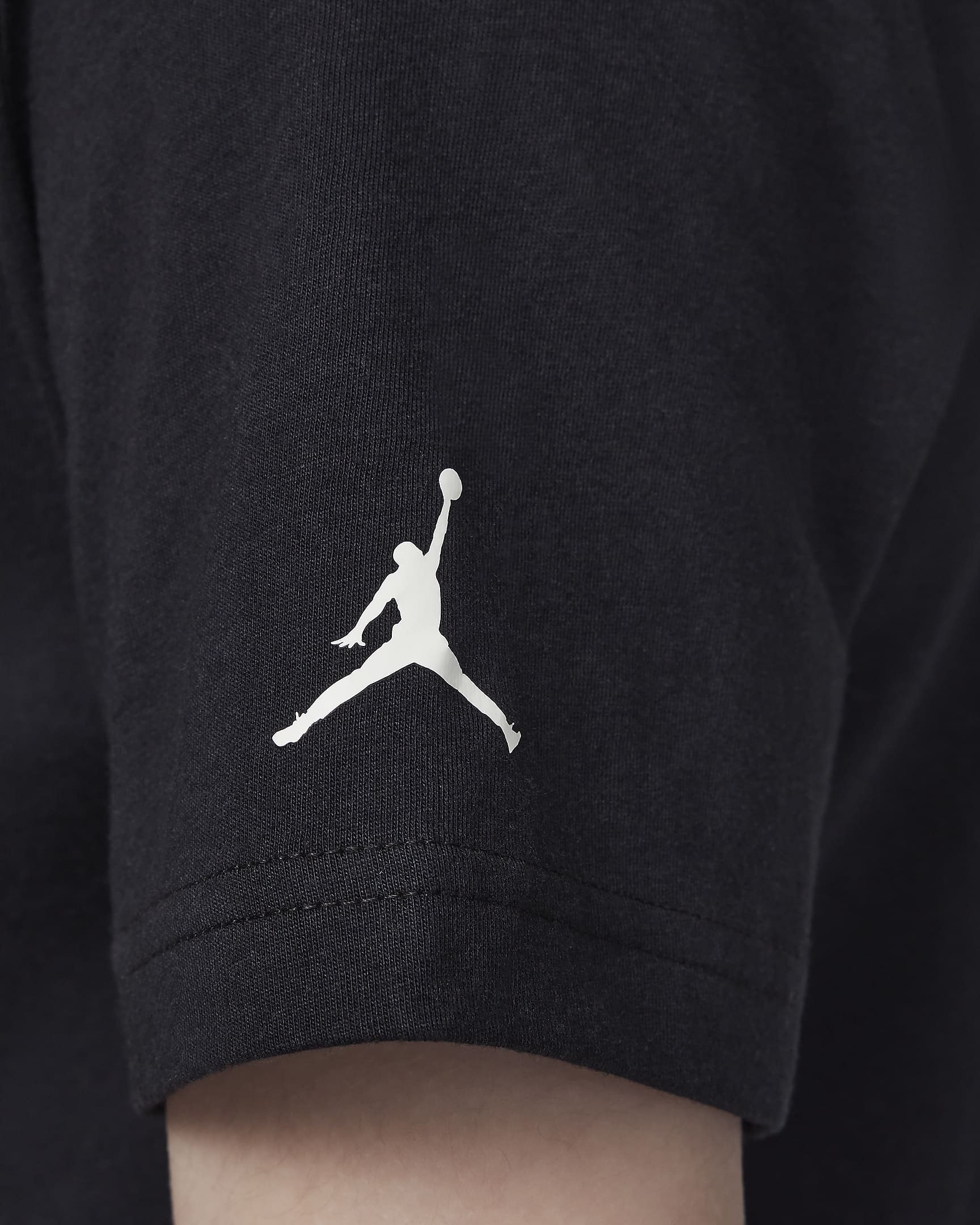 T-shirt à pois Air Jordan pour ado - Noir